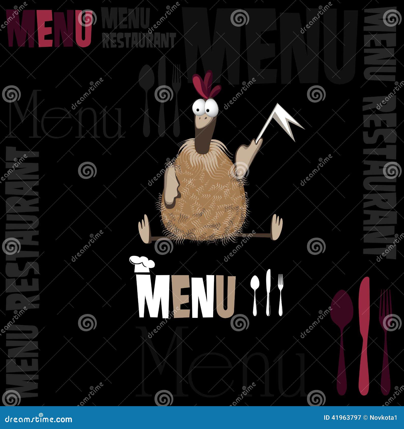 Menu for the Restaurant Funny Chicken Stock Illustration - Illustration of knife, fork: 41963797 Menu for the Restaurant Funny Chicken Stock Illustration - Illustration of knife, fork: 41963797