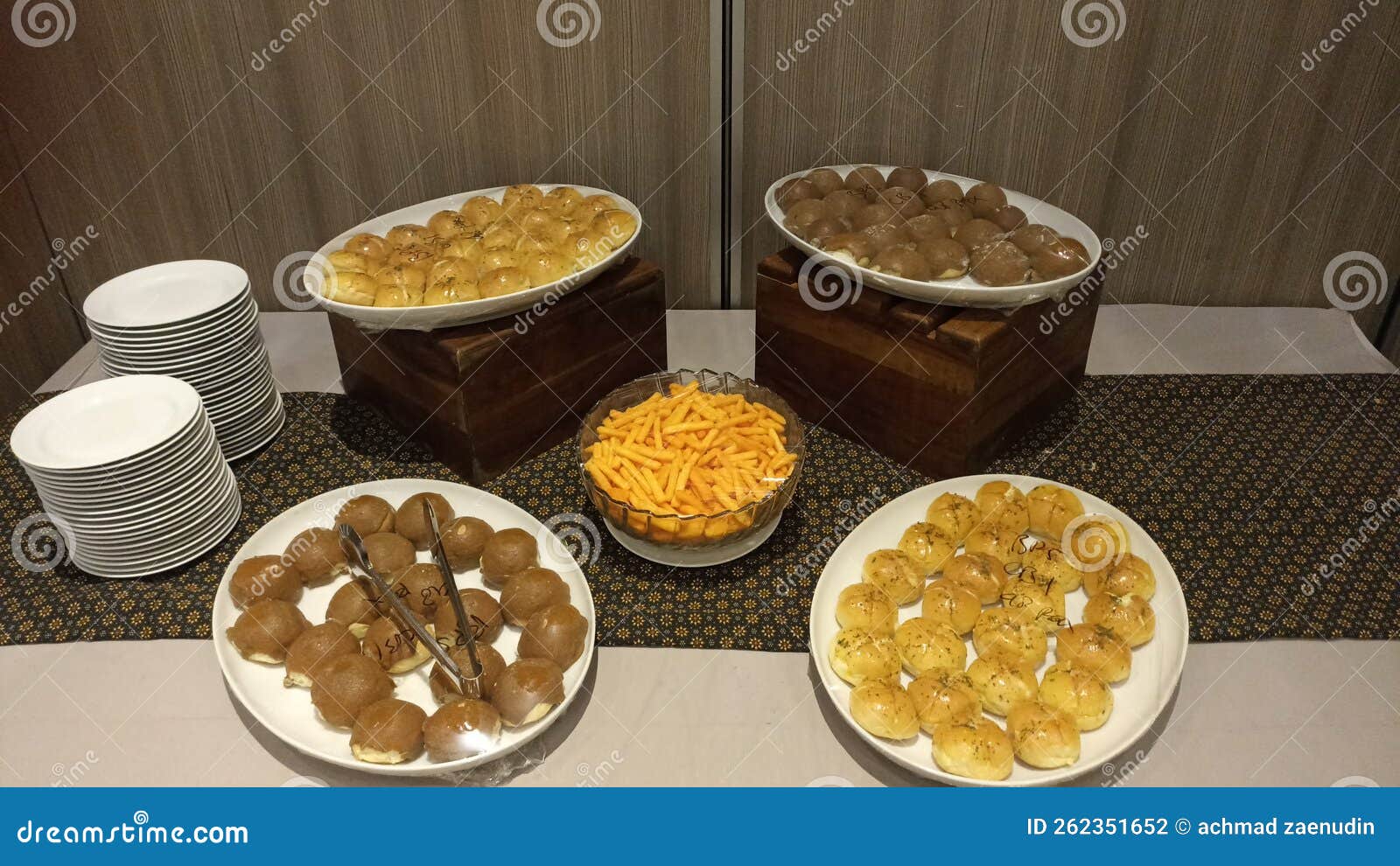 Menu Snack Coffee Break Time for Meeting Class Stock Photo Image of