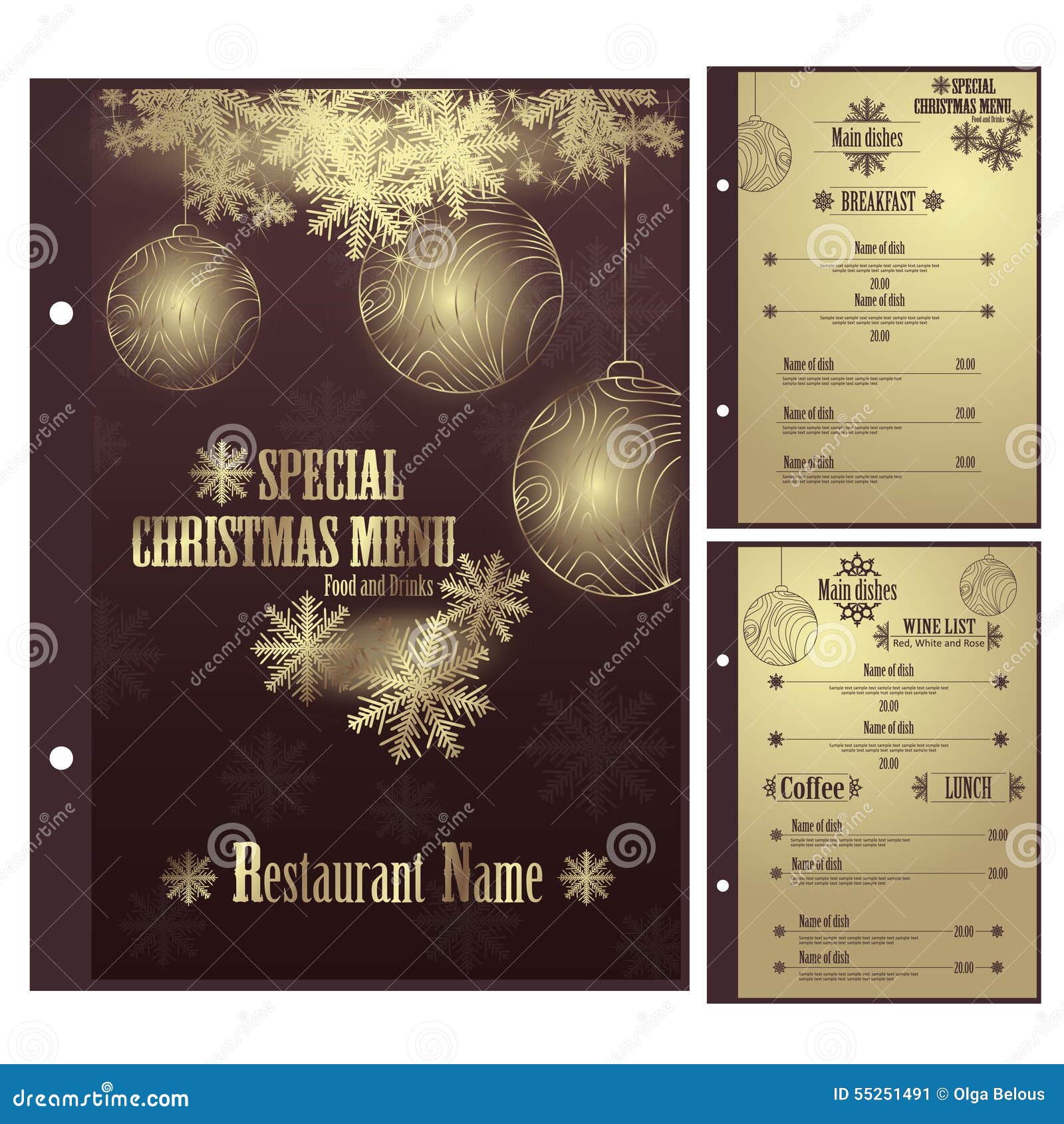 Menu Speciale Per Natale.Menu Speciale Del Ristorante Di Natale Per Pizza Illustrazione Vettoriale Illustrazione Di Alimento Copertura 55251491