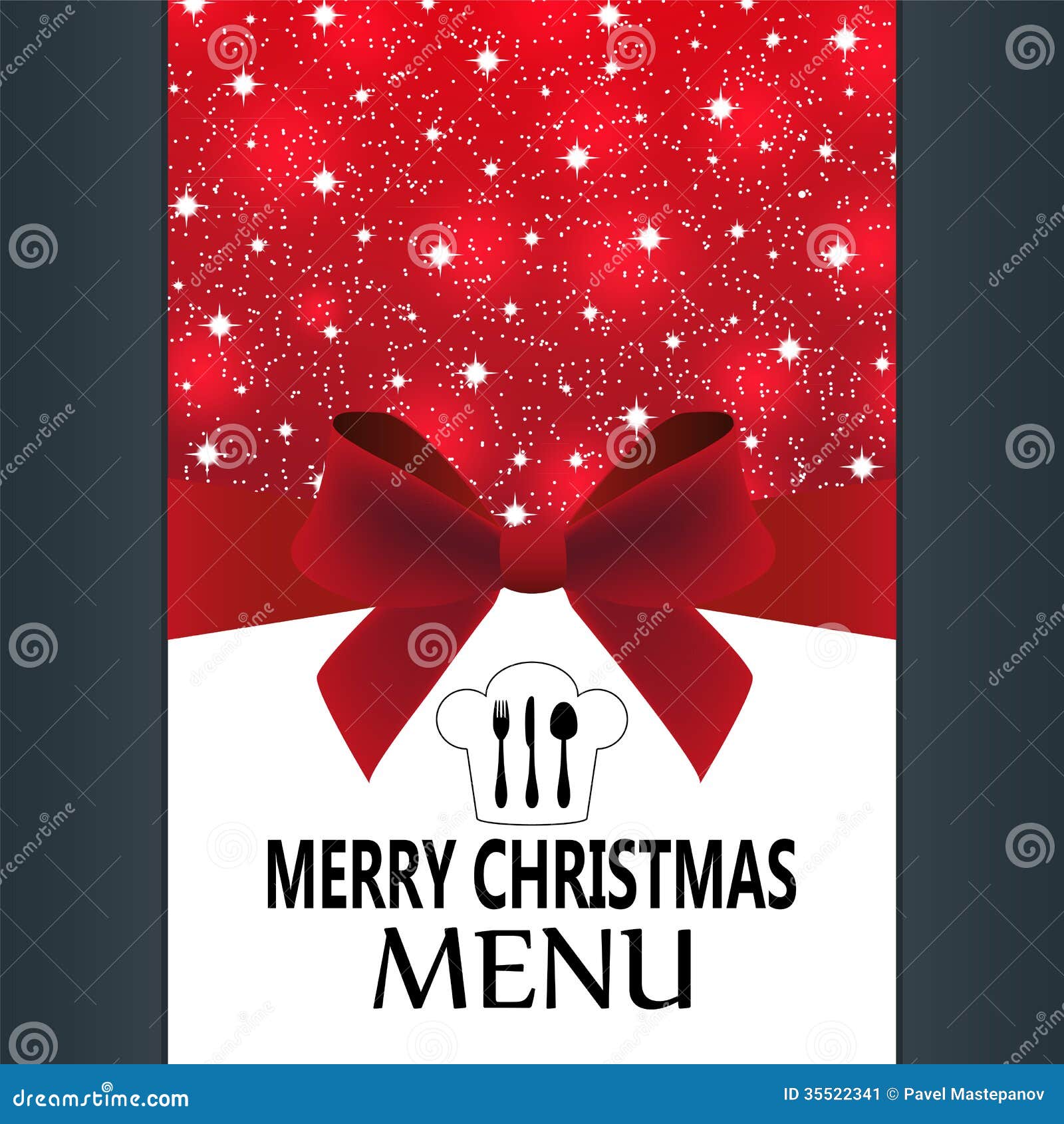 Menu Speciale Di Natale.Menu Speciale Di Natale Illustrazione Vettoriale Illustrazione Di Alimento 35522341