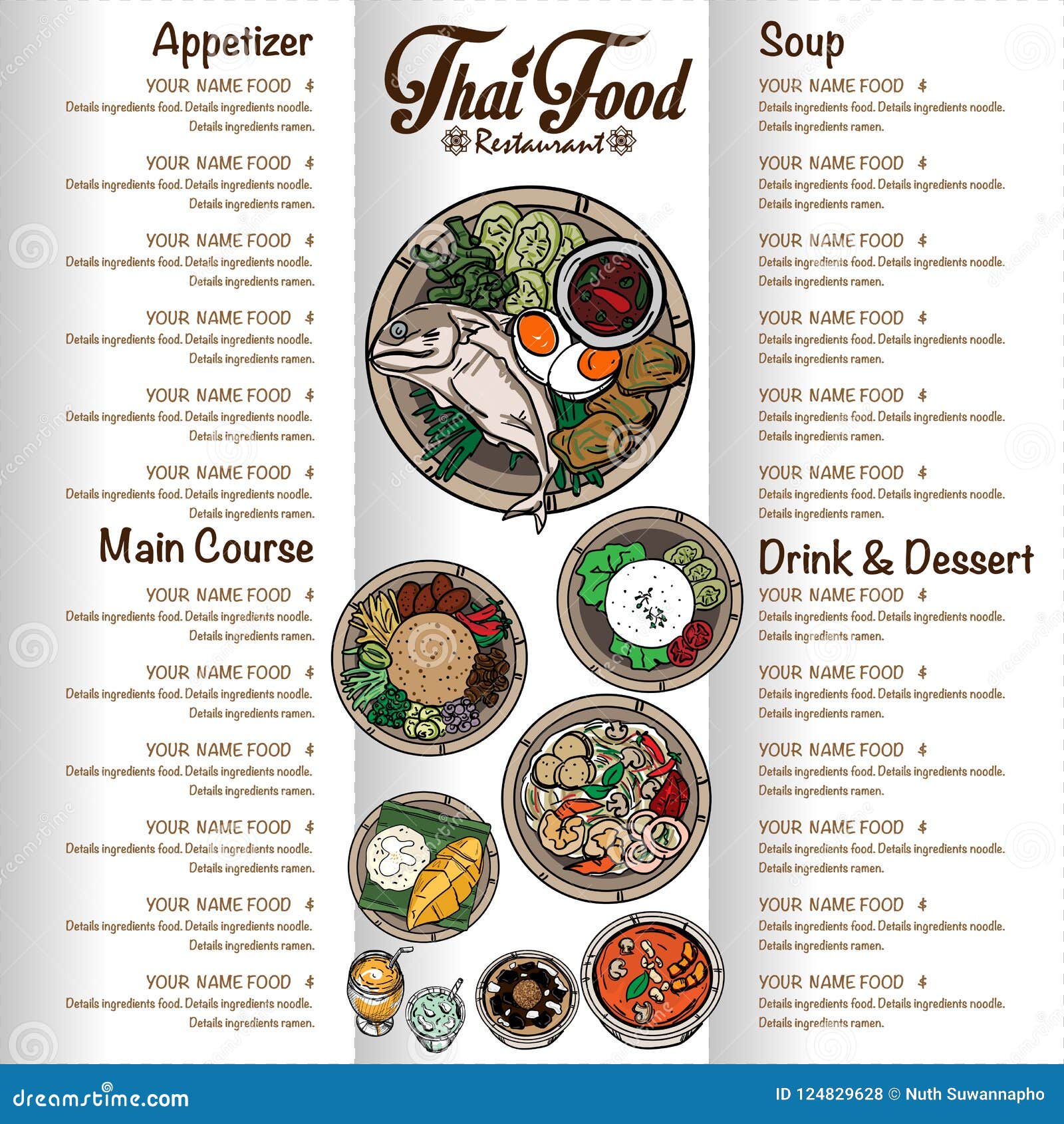 Menu Thai Food Design Template Stock Vector Illustration Of Plate menu-thai-food-design-template-stock-vector-illustration-of-plate