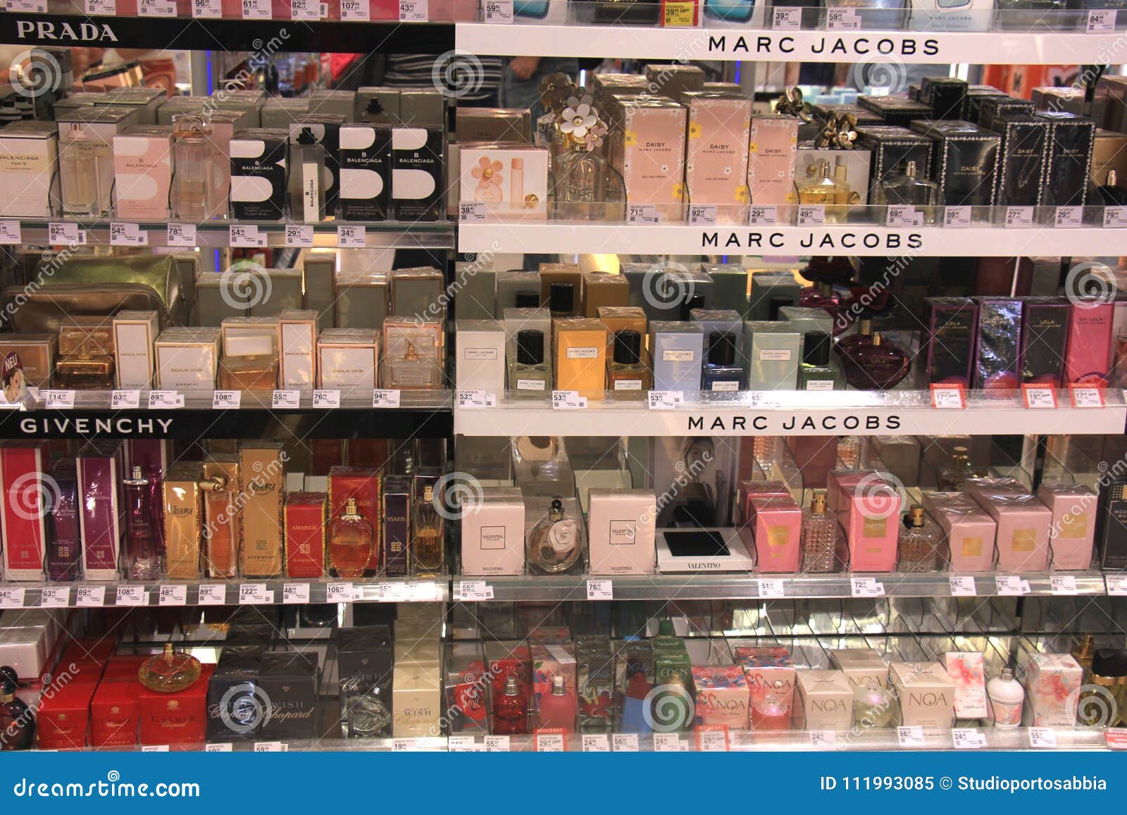 Meppen, Germany, August 14th 2017 Brands of Perfume Editorial Image