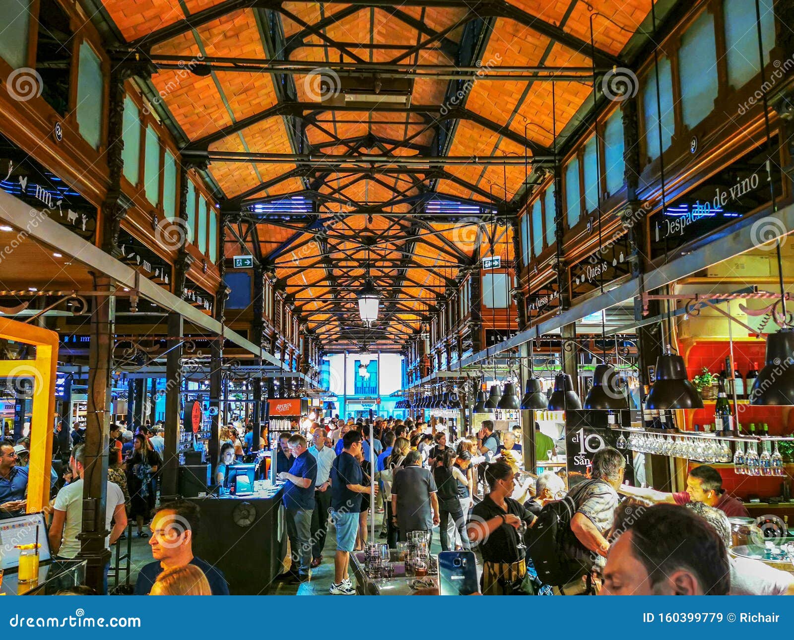 Mercado De San Miguel Madrid Editorial Stock Image Image Of