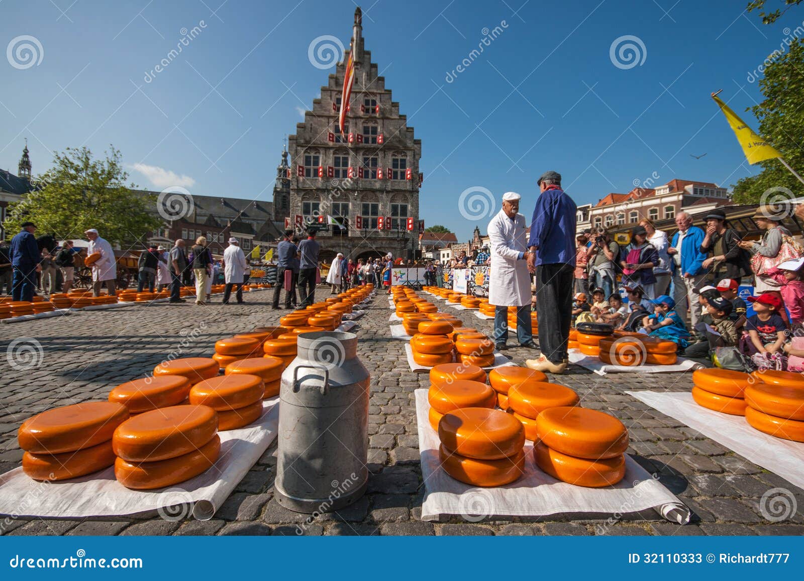 Mercado do queijo de Gouda foto de stock editorial. Imagem de mercado