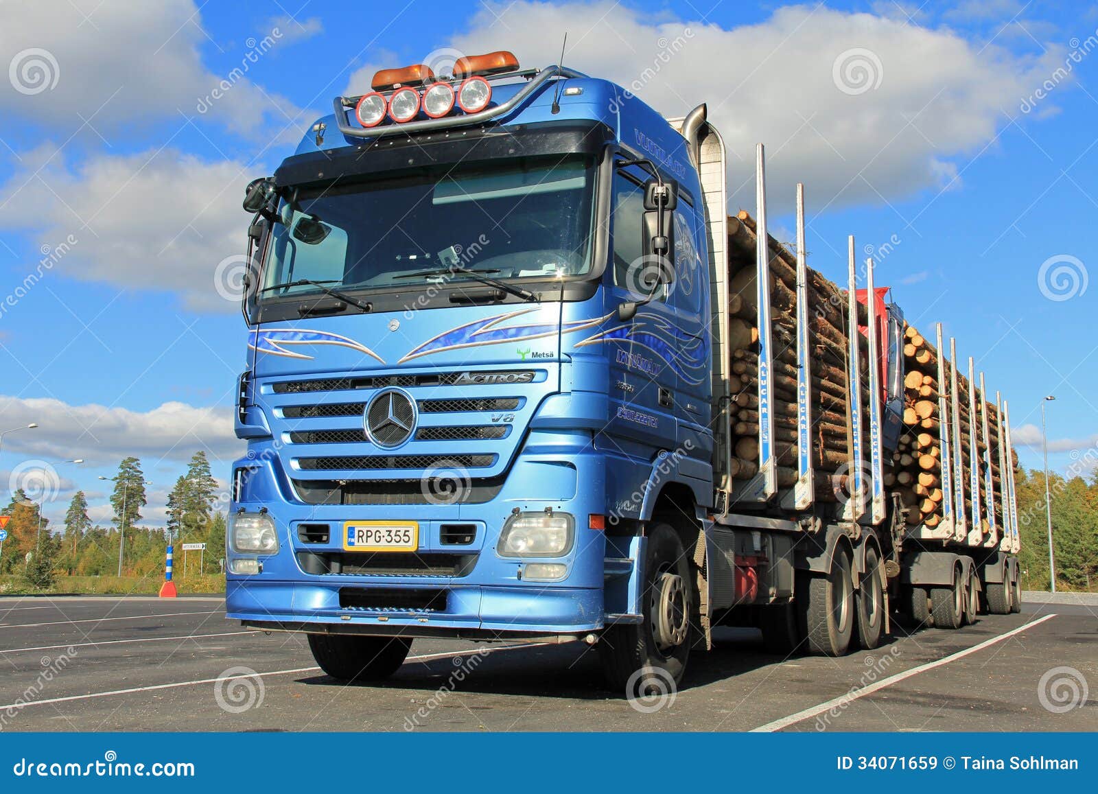 Mercedes-Benz Actross  Caminhão de madeira, Caminhões de