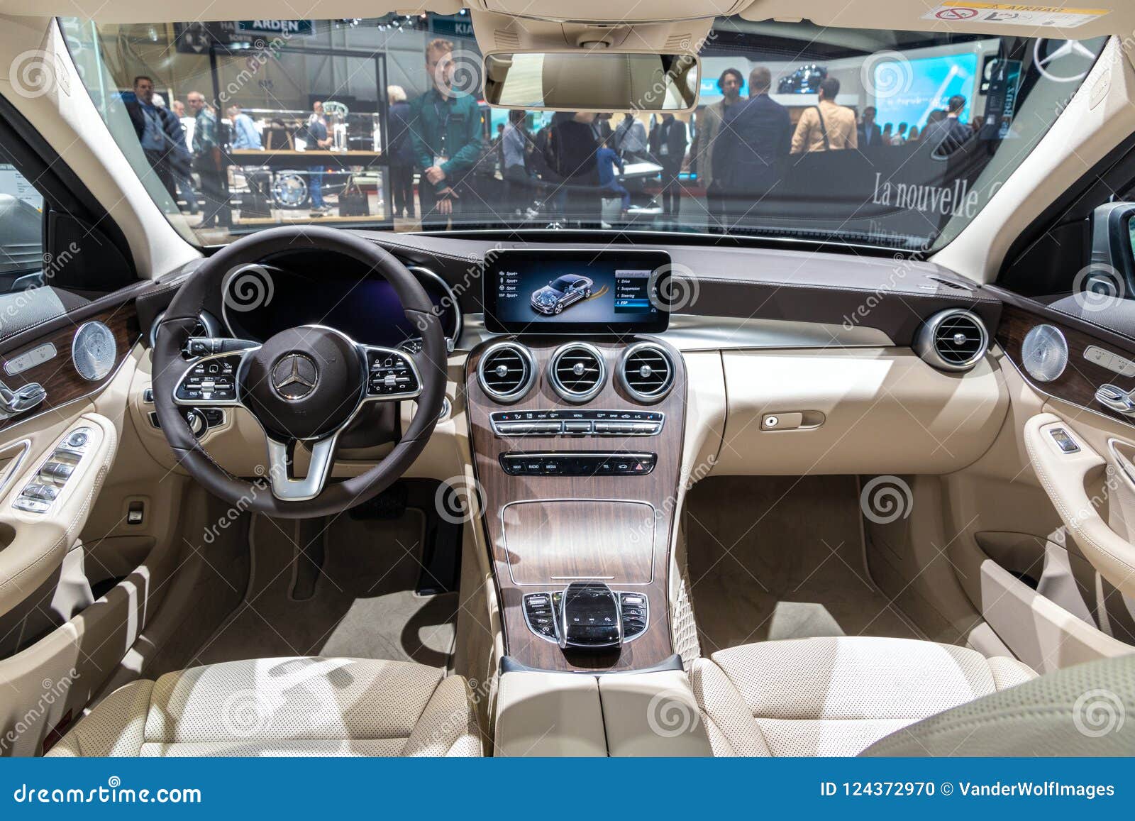 Mercedes Benz C Class C200 Car Interior Editorial Image