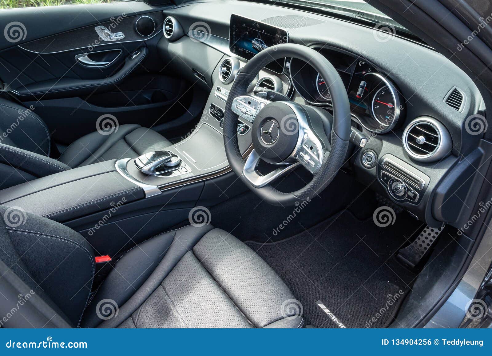 Mercedes Benz C Class 2018 Interior Editorial Photo Image