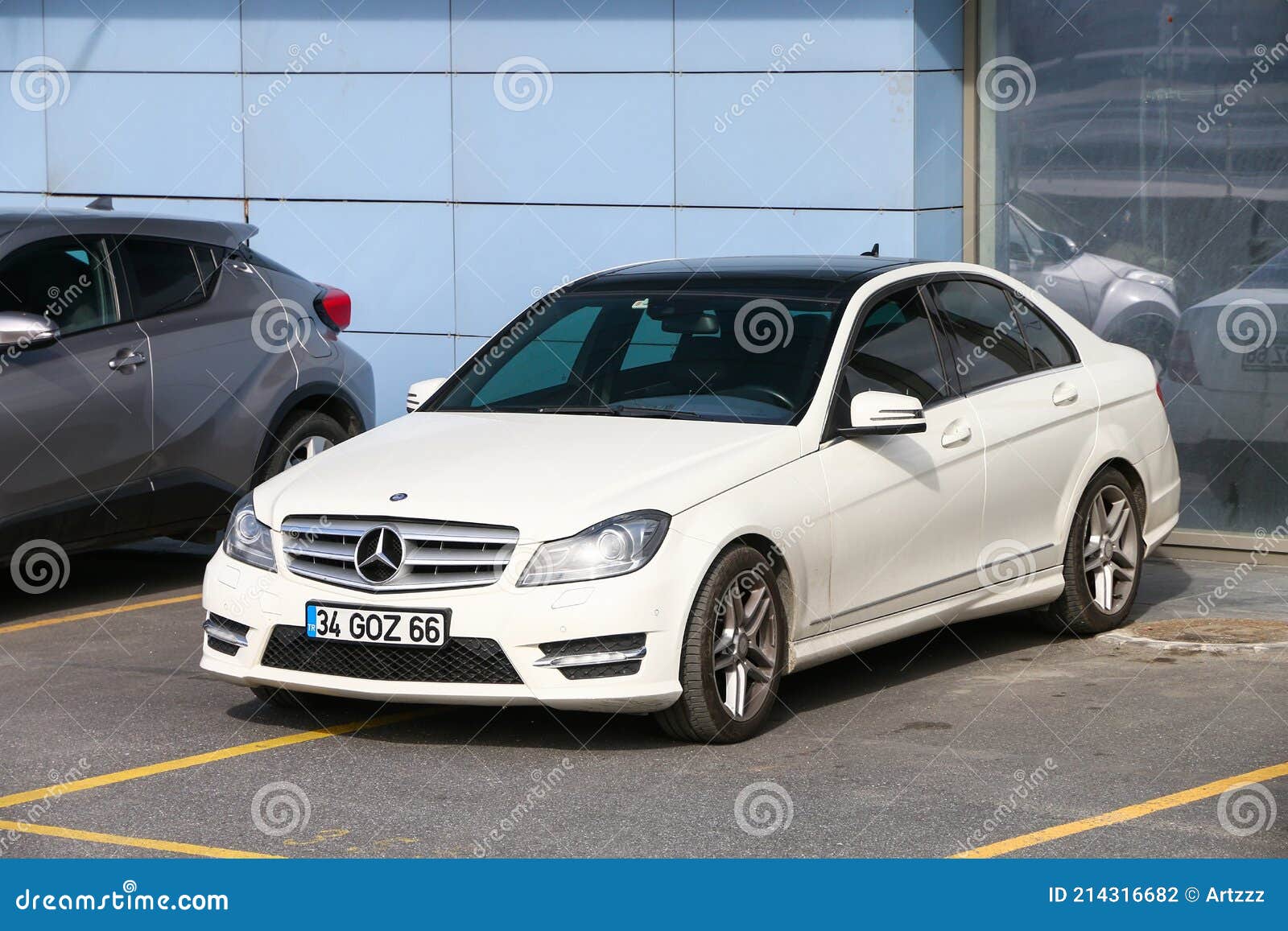 Kiev, Ukraine - May 22, 2021: White Mercedes-Benz C Class W204 in the city  Stock Photo - Alamy