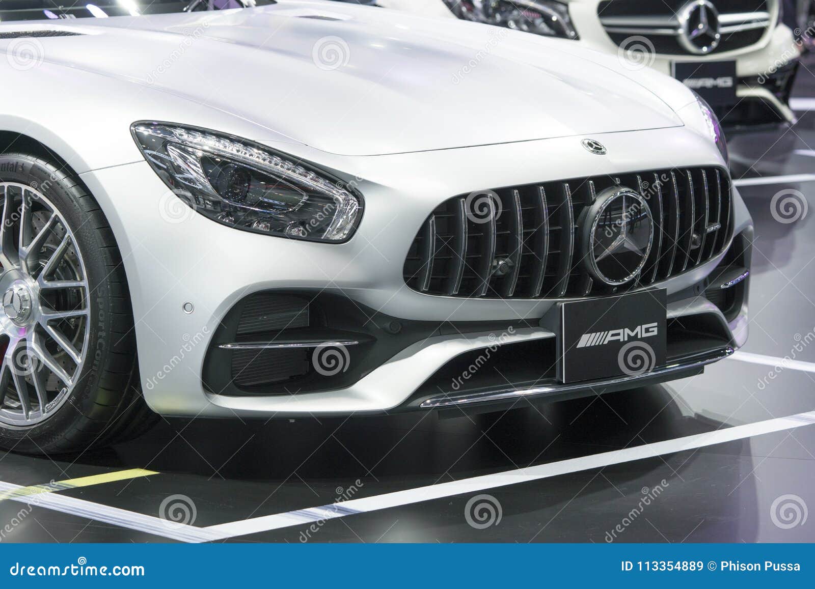 Mercedes Benz Car On Display At Motor Show Editorial Stock