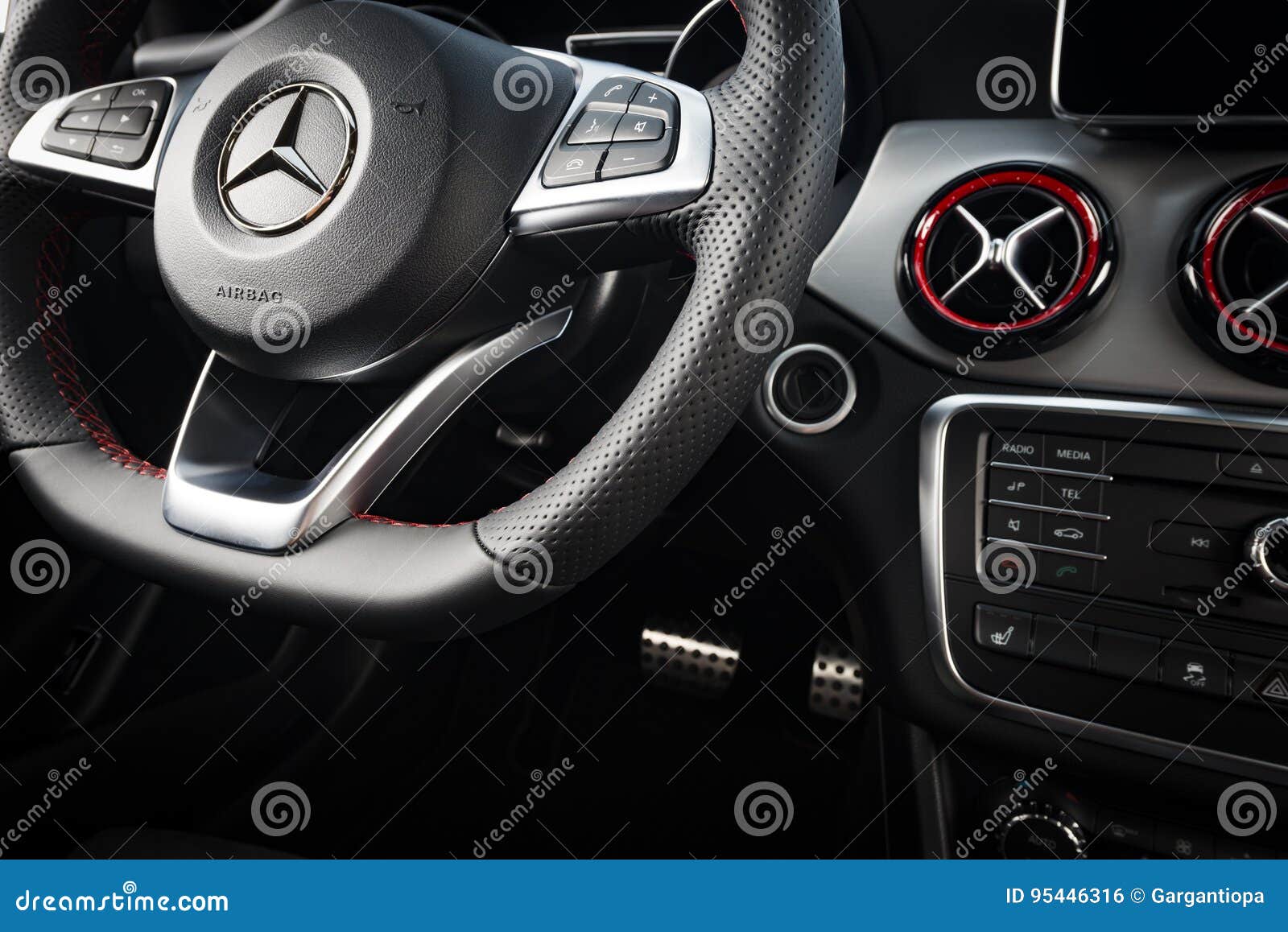 Mercedes Benz Cla 45 2016 Amg Interior Editorial Photo