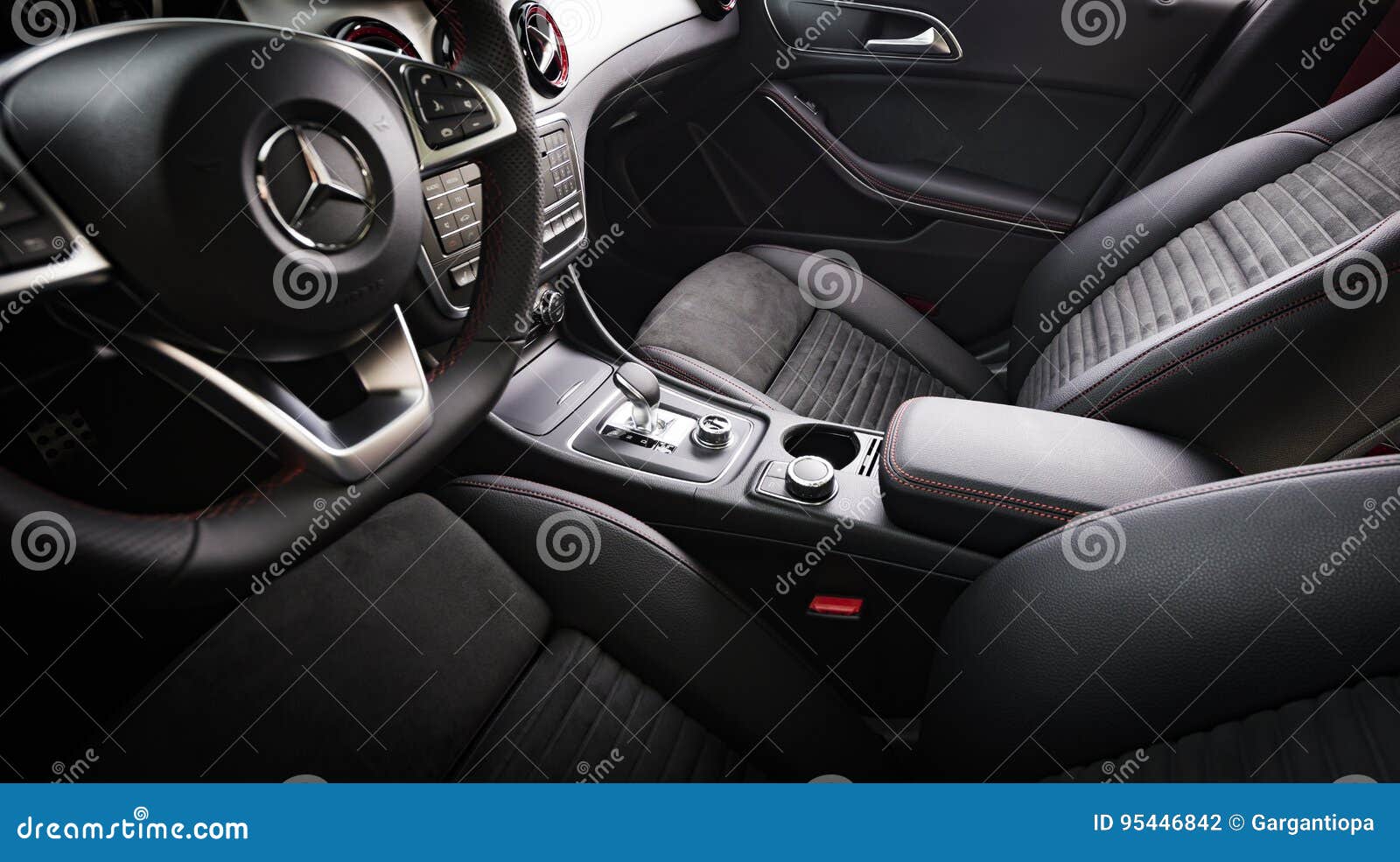 Mercedes Benz Cla 45 2016 Amg Interior Editorial Photography