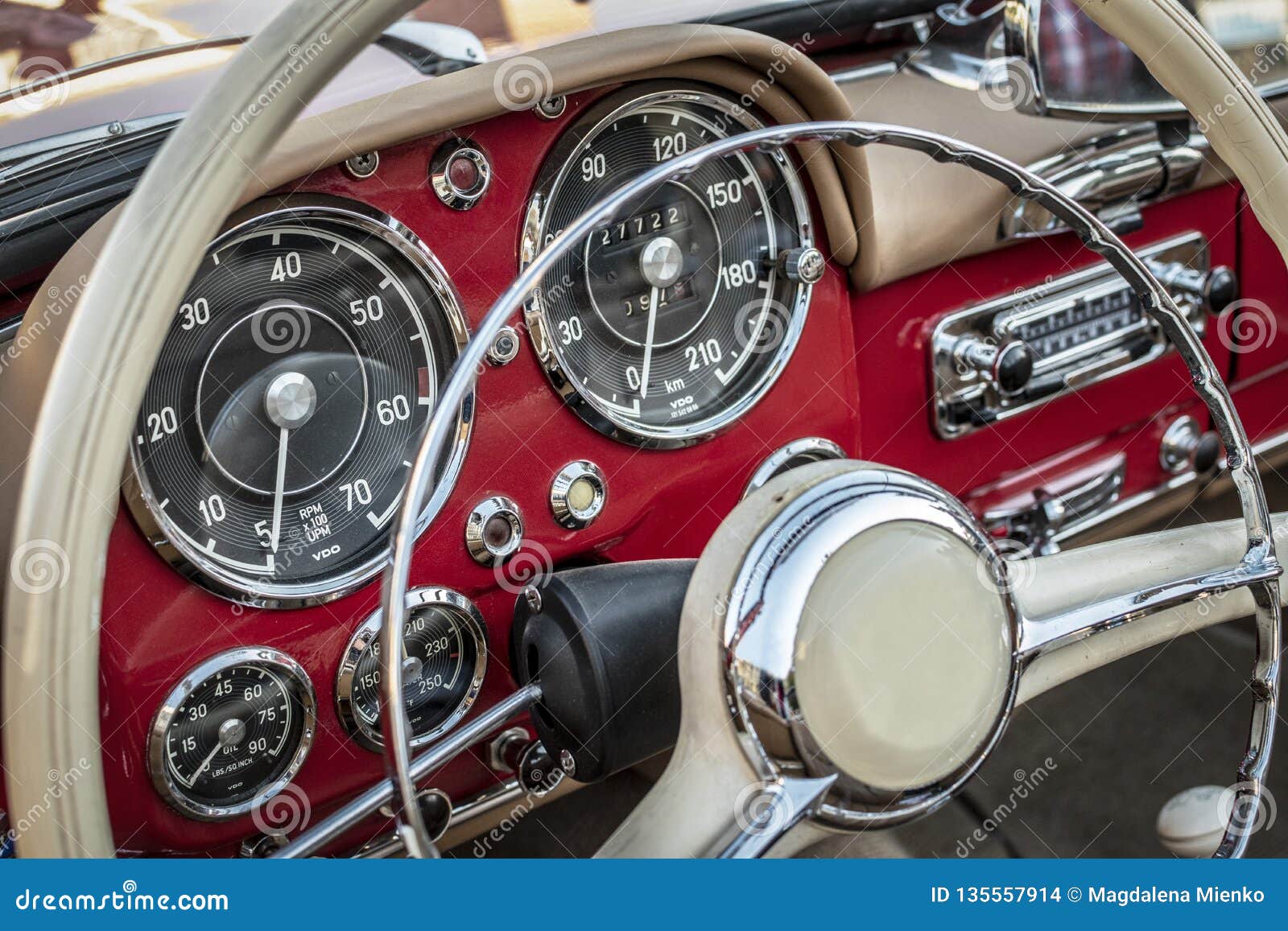 Mercedes Benz 190 Sl Class Red Stock Photo Image Of Auto