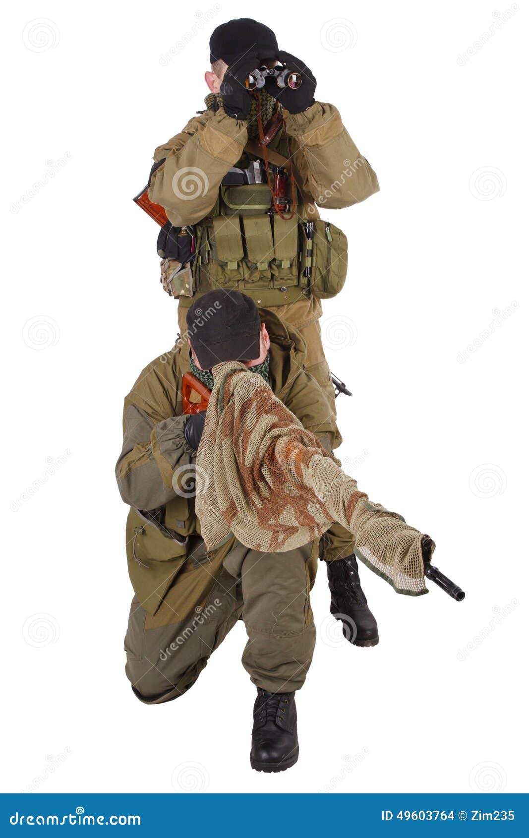 mercenaries sniper pair with svd rifle