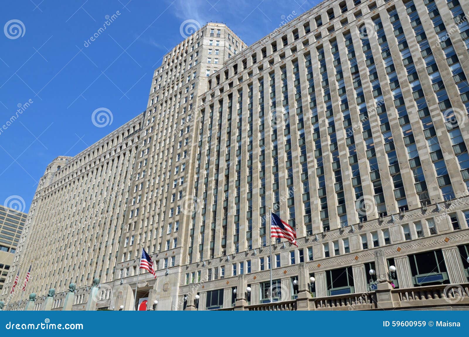 Merchandise Mart stock image. Image of facade, chevrons 59600959