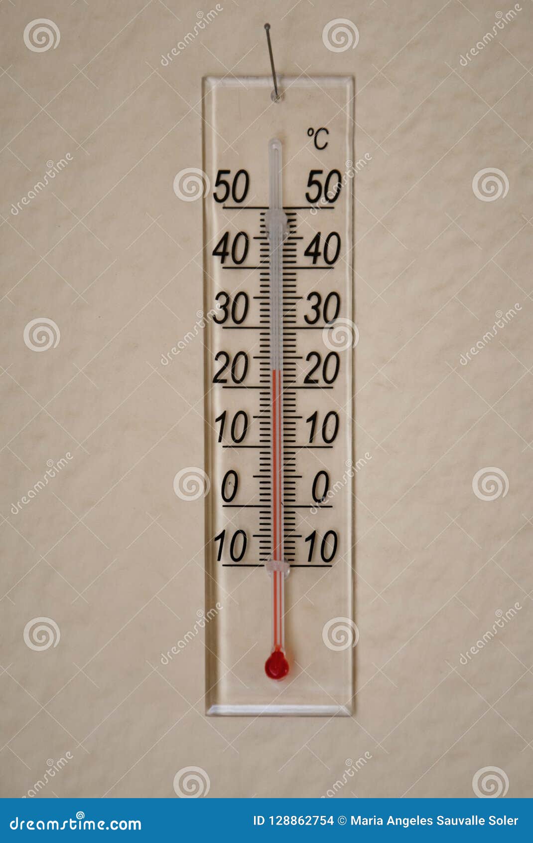 Ambient temperature meter. stock photo. Image of popular - 128862754