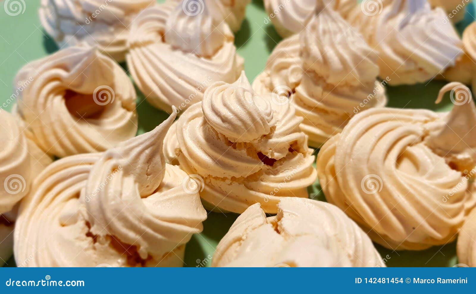 Meringues, a Dessert Made from Egg Whites and Sugar, Typical of Italian