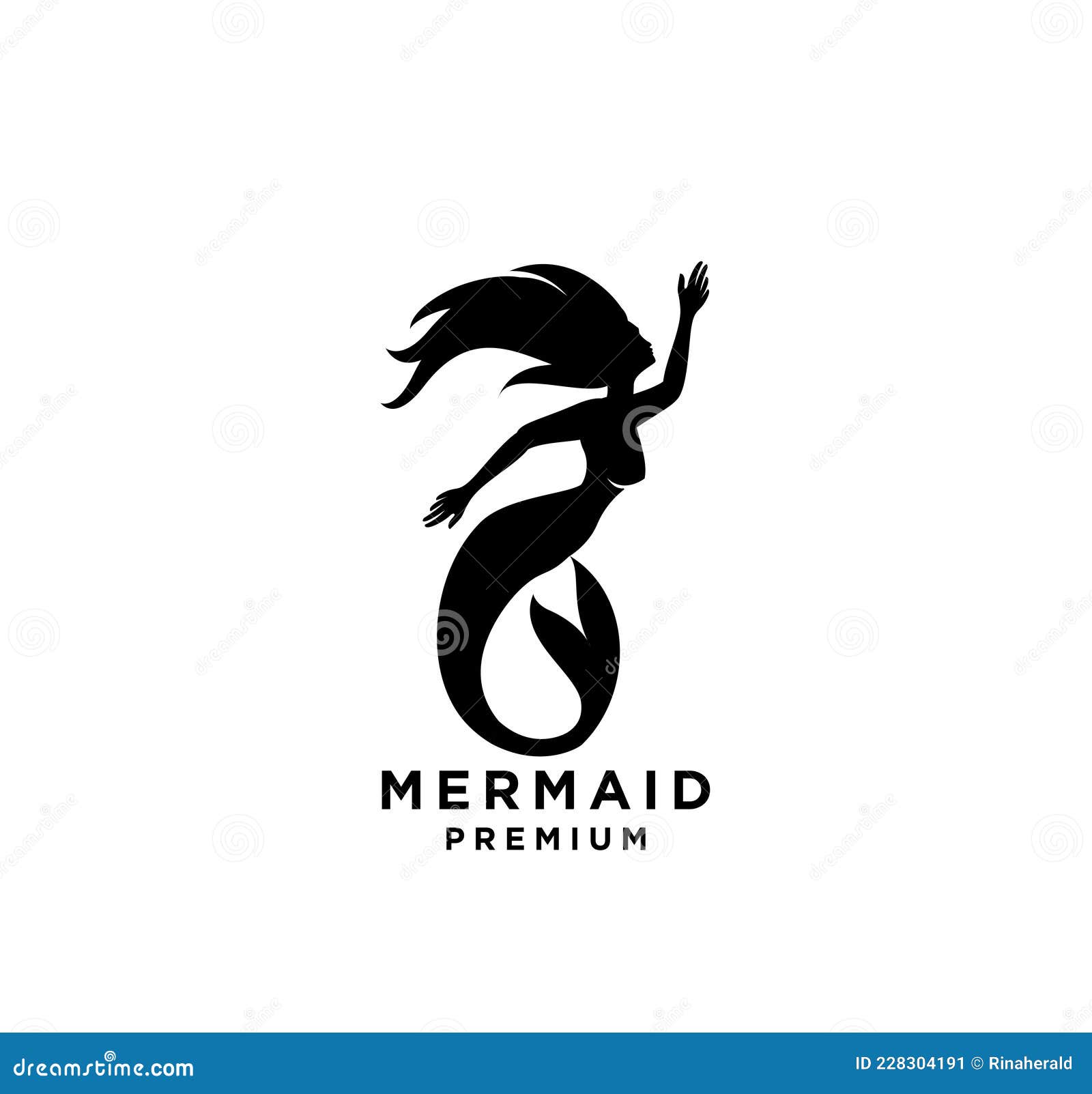 Mermaid Logo Icon Design Illustration Stock Vector Illustration of