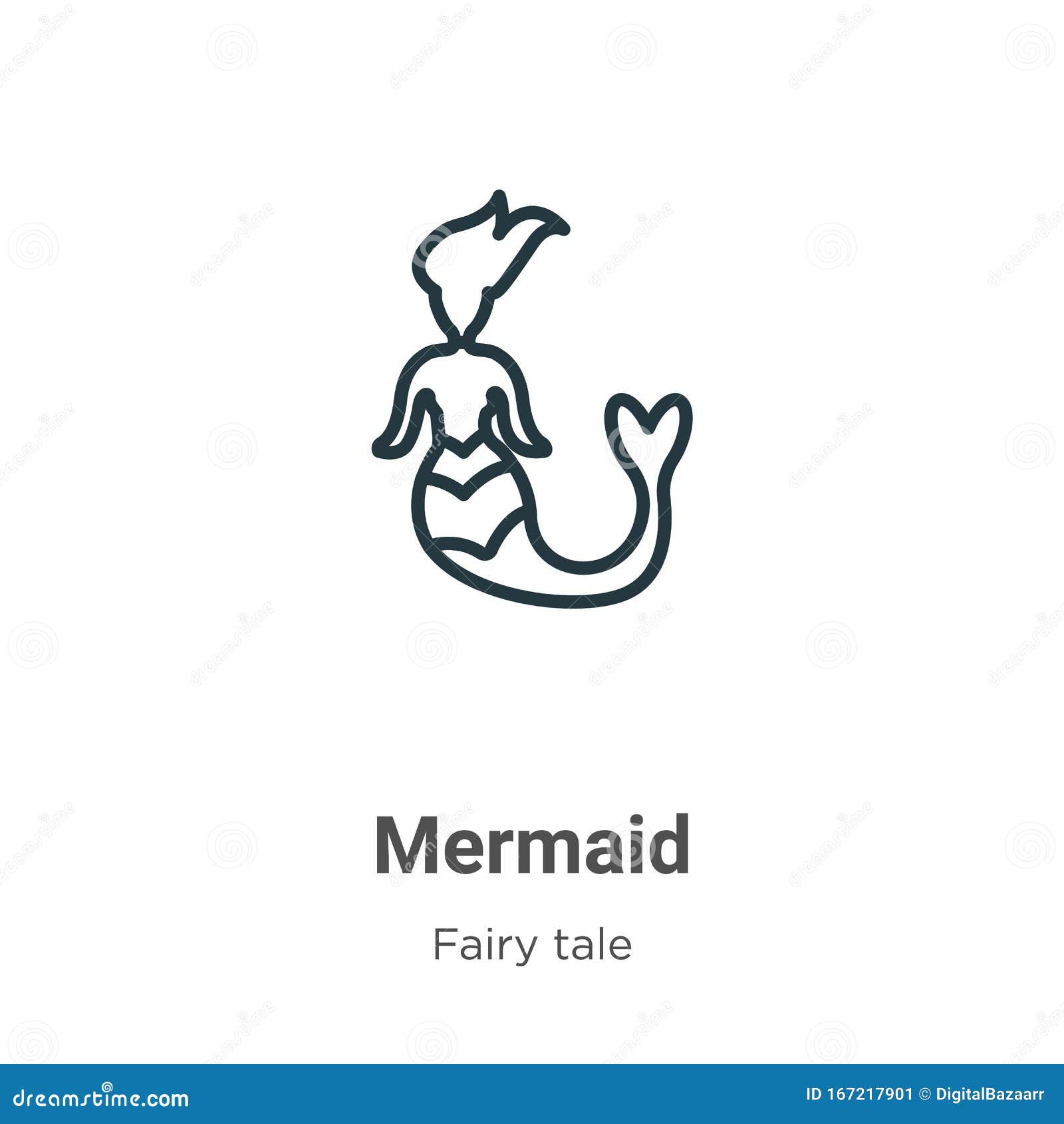 Free Free 232 Mermaid Outline Svg SVG PNG EPS DXF File