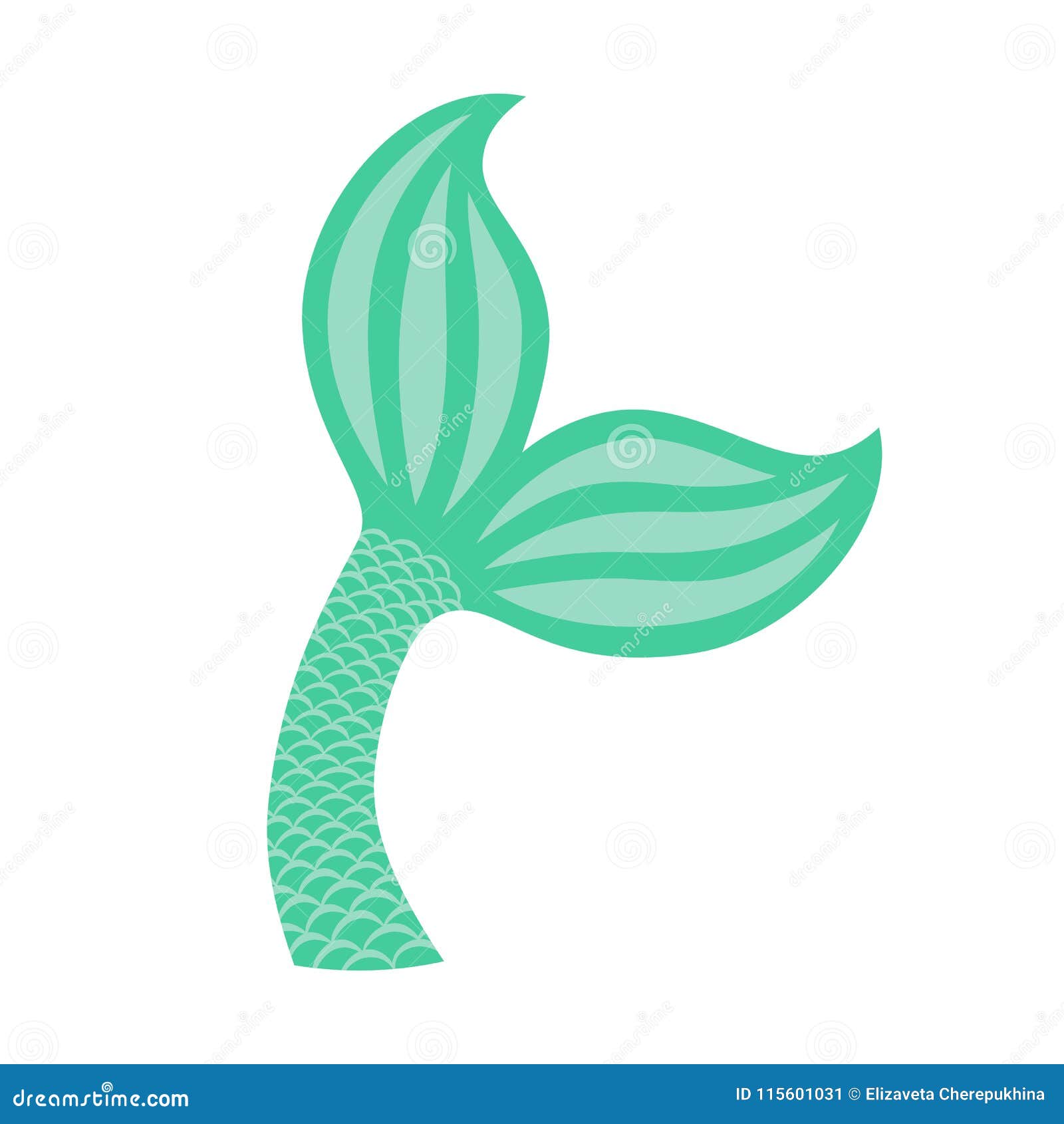 Mermaid Tail. Silhouette of Whale Tail Icon. Fish Tail Stock Vector -  Illustration of fish, design: 115601031