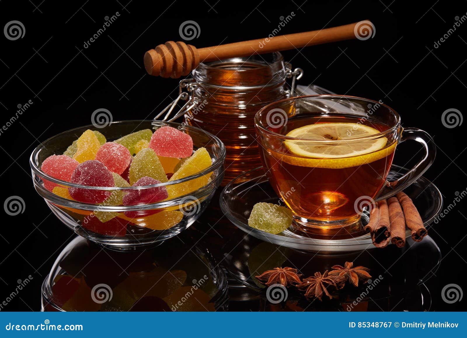 De hecho Sip entregar Mermelada, Miel Y Té De La Fruta Imagen de archivo - Imagen de gelatina,  alimento: 85348767