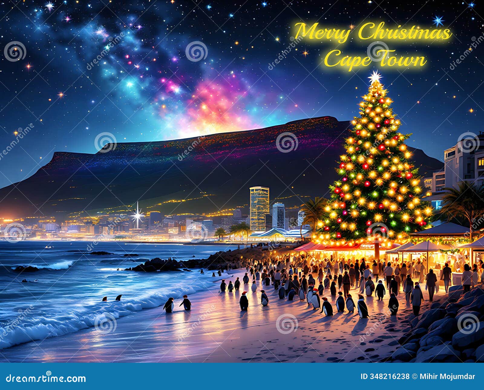 merry-christmas-in-cape-town-stock-illustration-illustration-of-flat