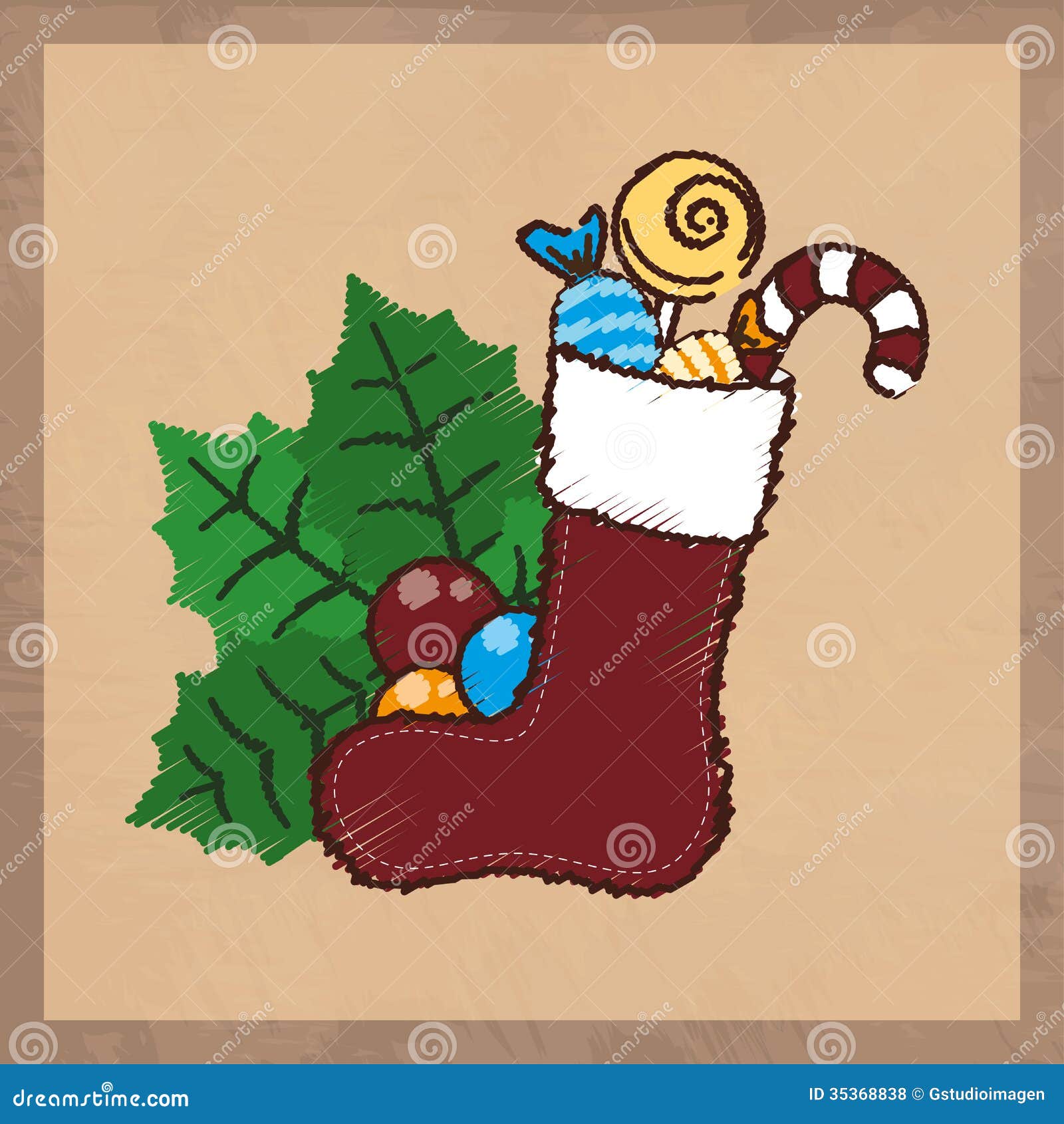 Merry Christmas stock vector. Illustration of graphic - 35368838