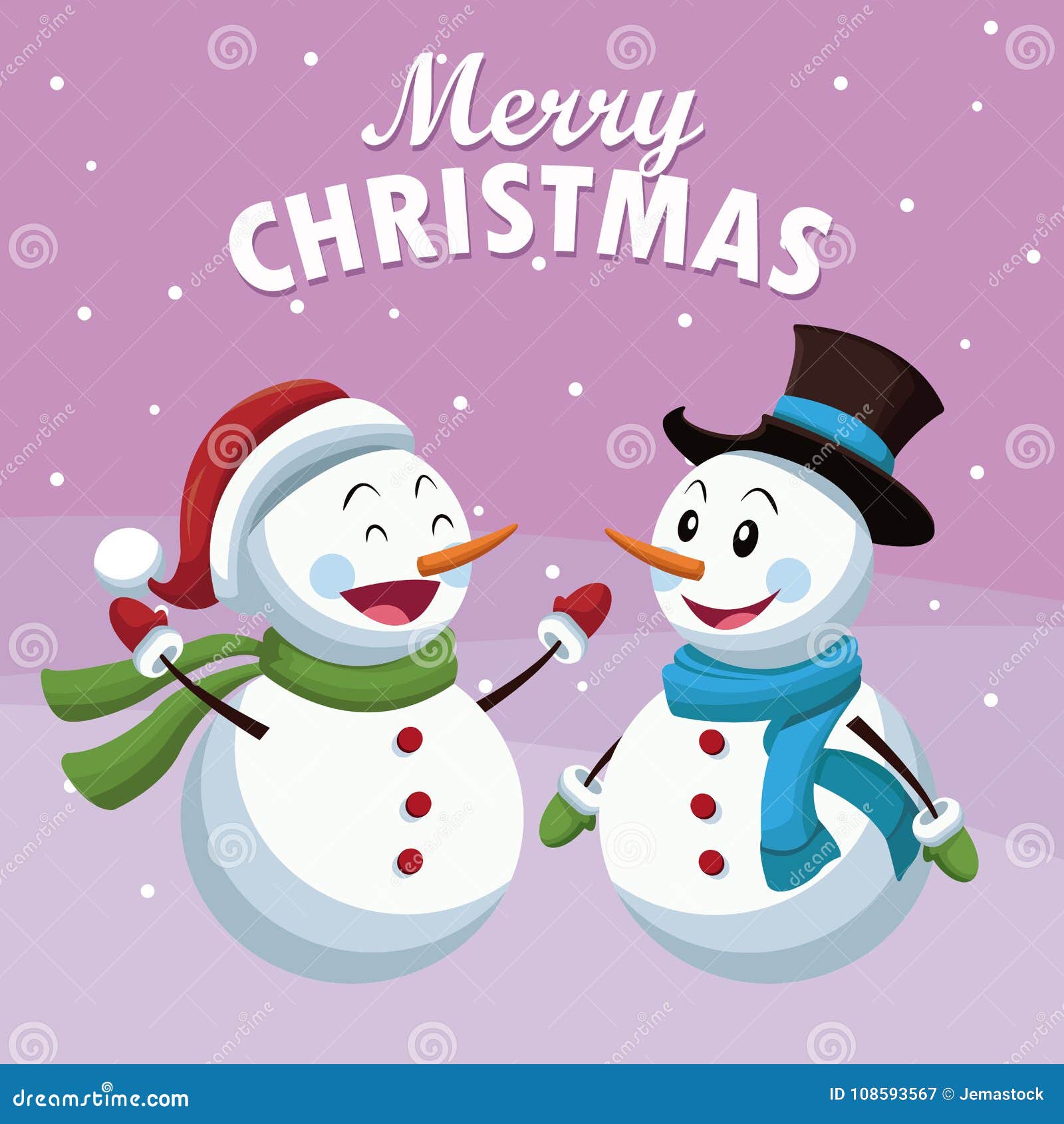 Merry christmas cartoon stock vector. Illustration of element - 108593567