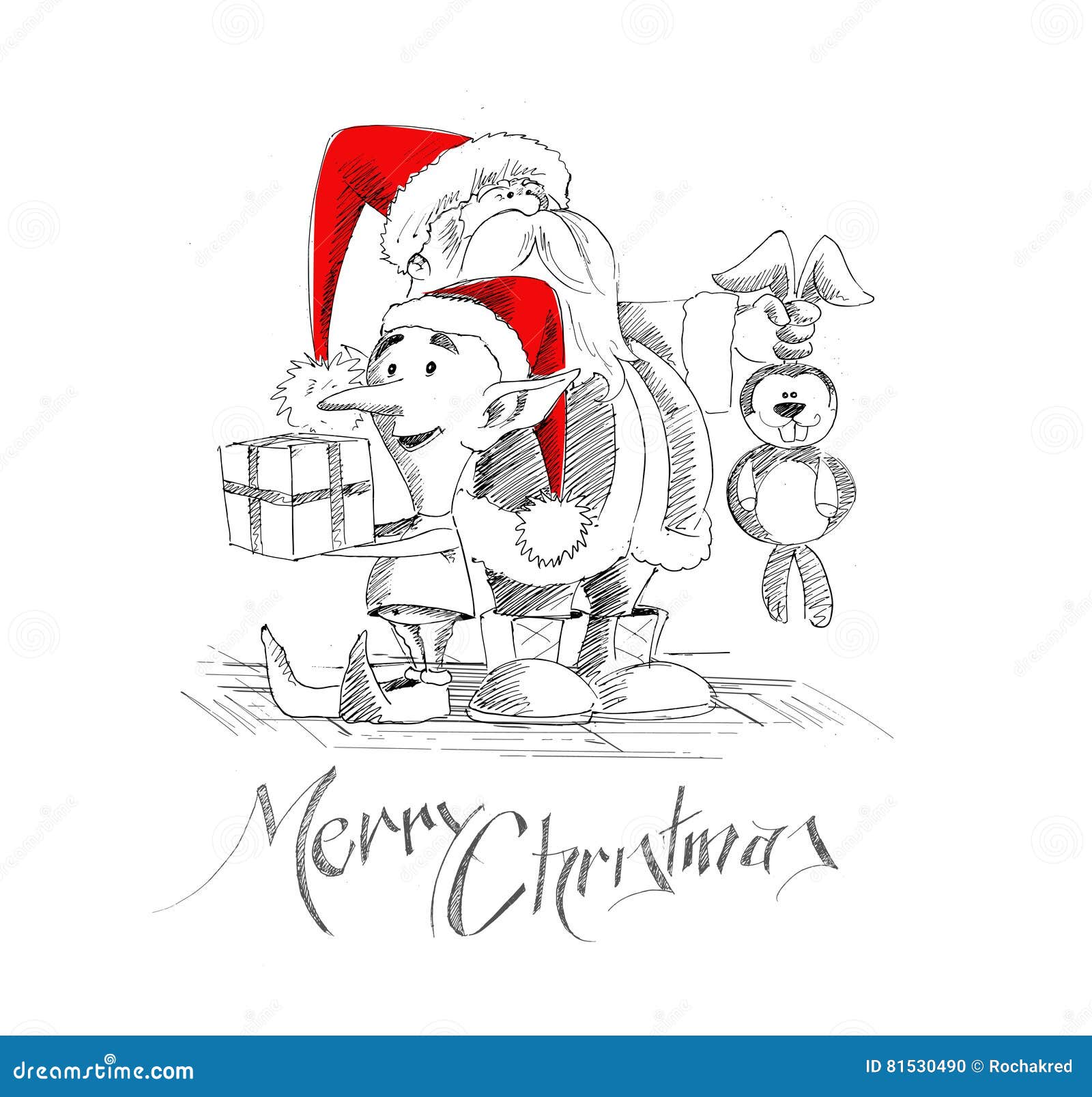 Merry Christmas Funny Santa Claus