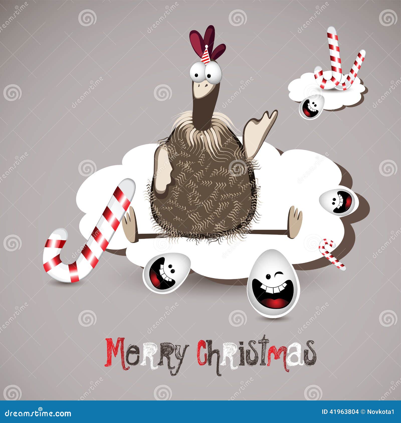 Merry Christmas Chicken And Egg Stock Photography | CartoonDealer.com ...