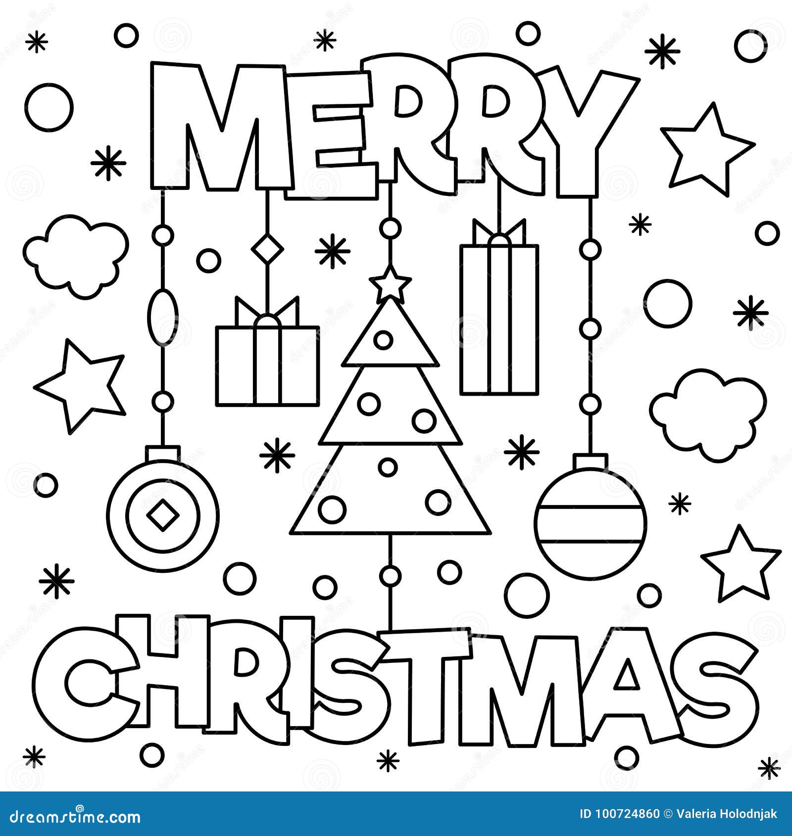 merry christmas images coloring pages