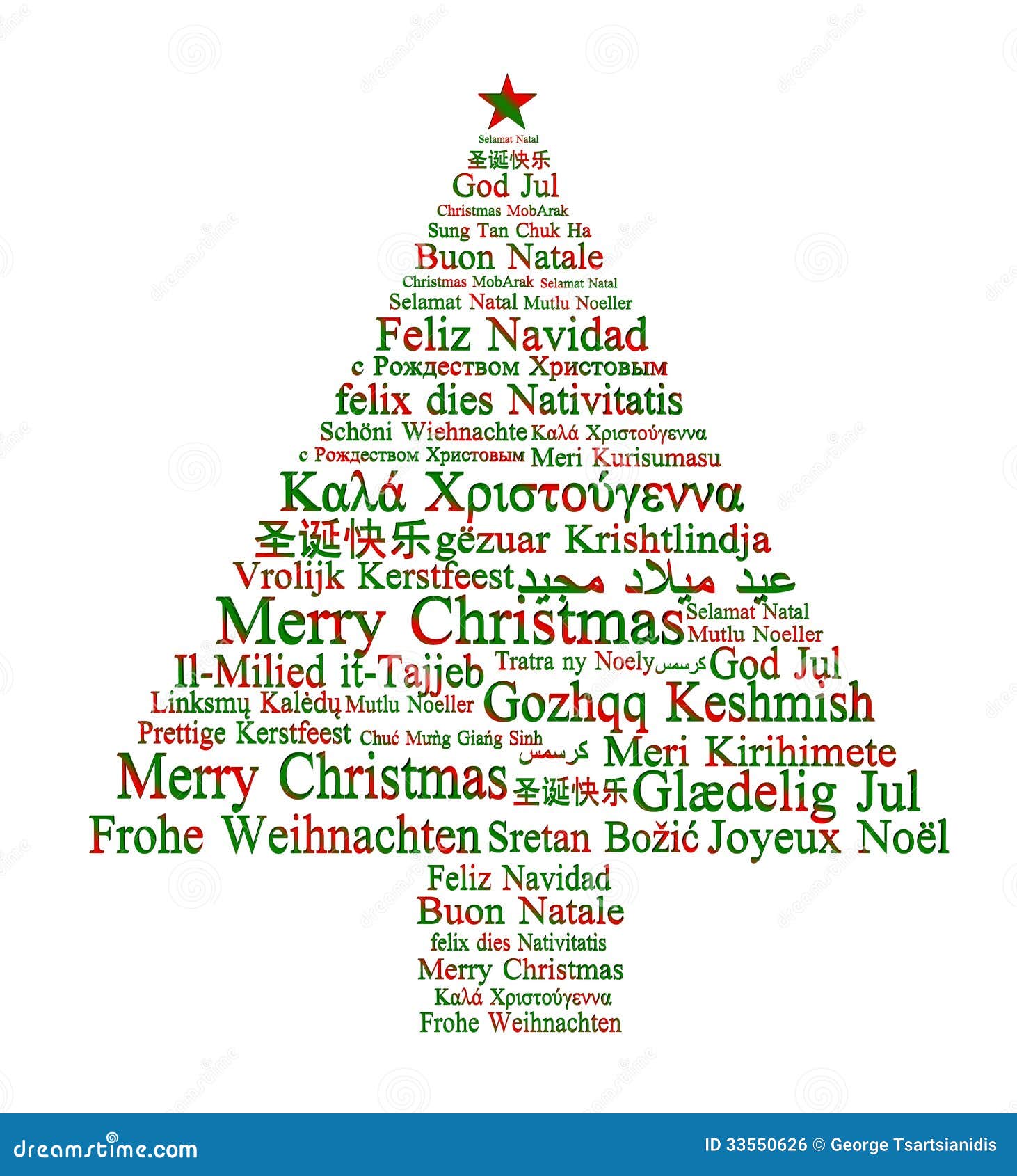 merry christmas in different languages