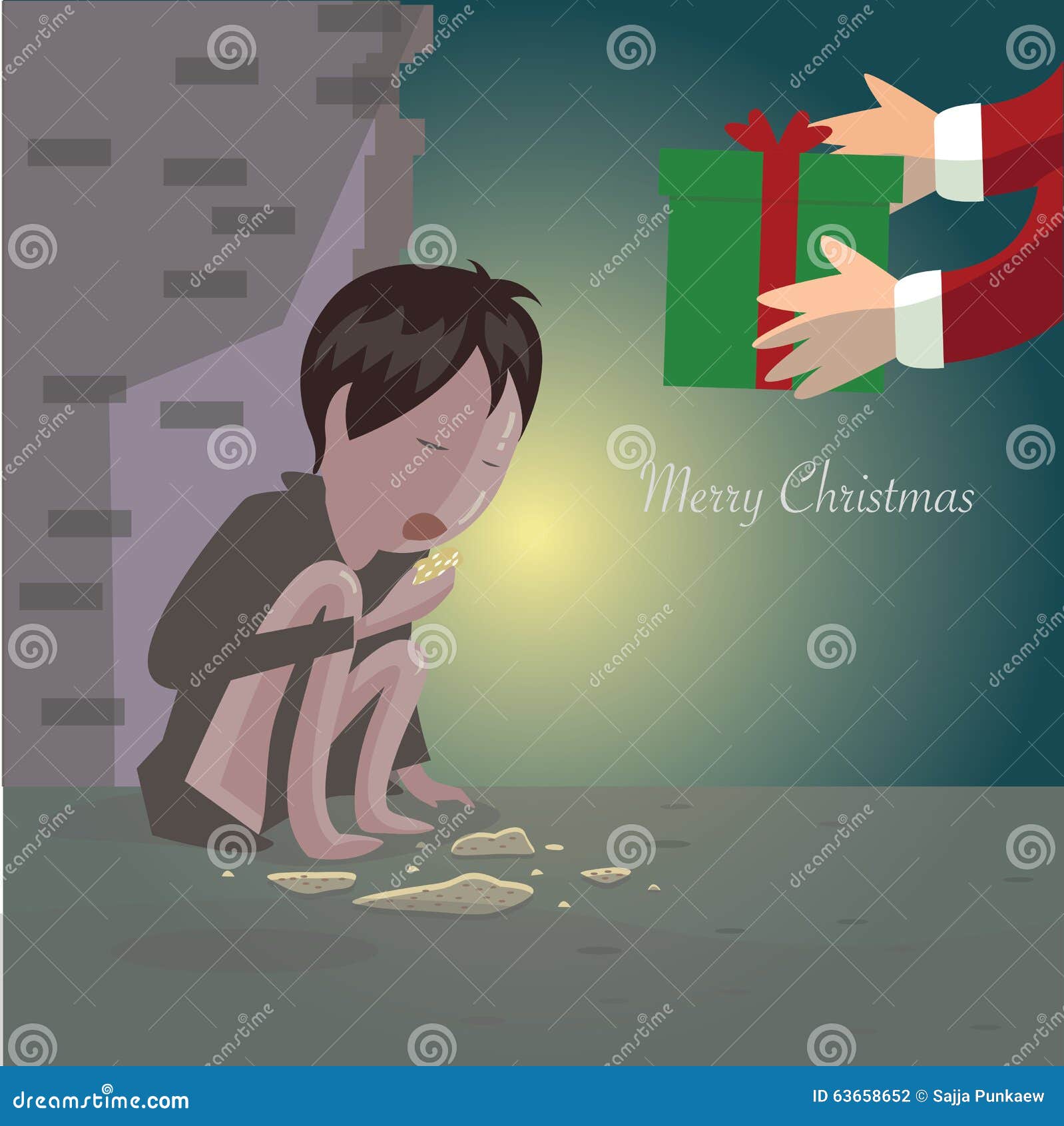 merry christmas for disadvantaged children.