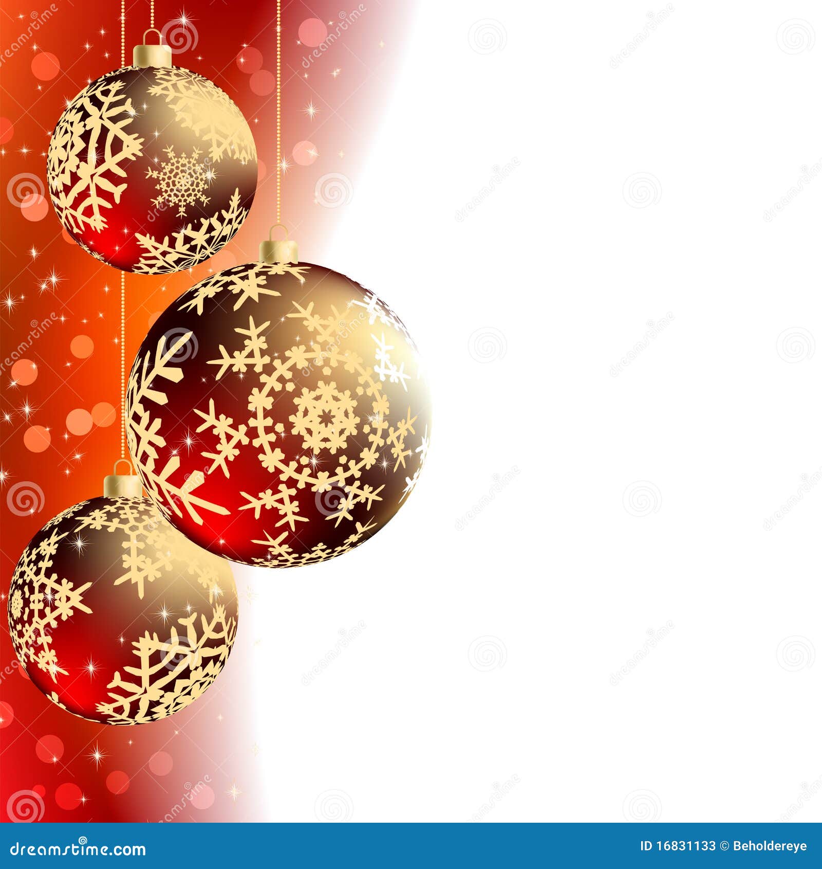 Merry Christmas Elegant Card. Stock Photos - Image: 16831133