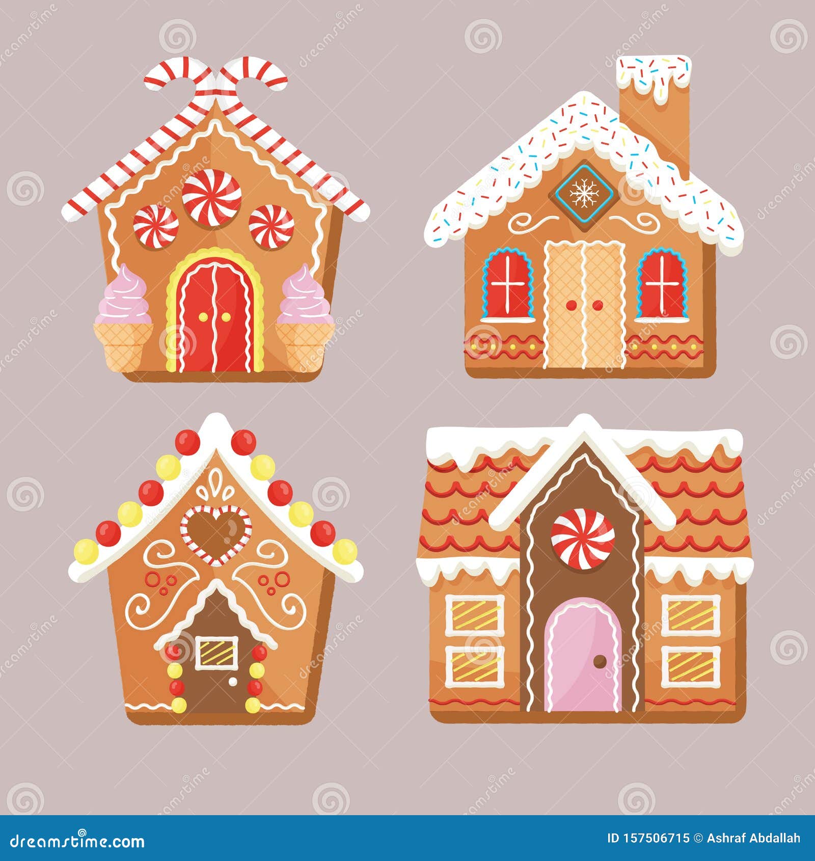 English Gingerbread House Promo Cards 