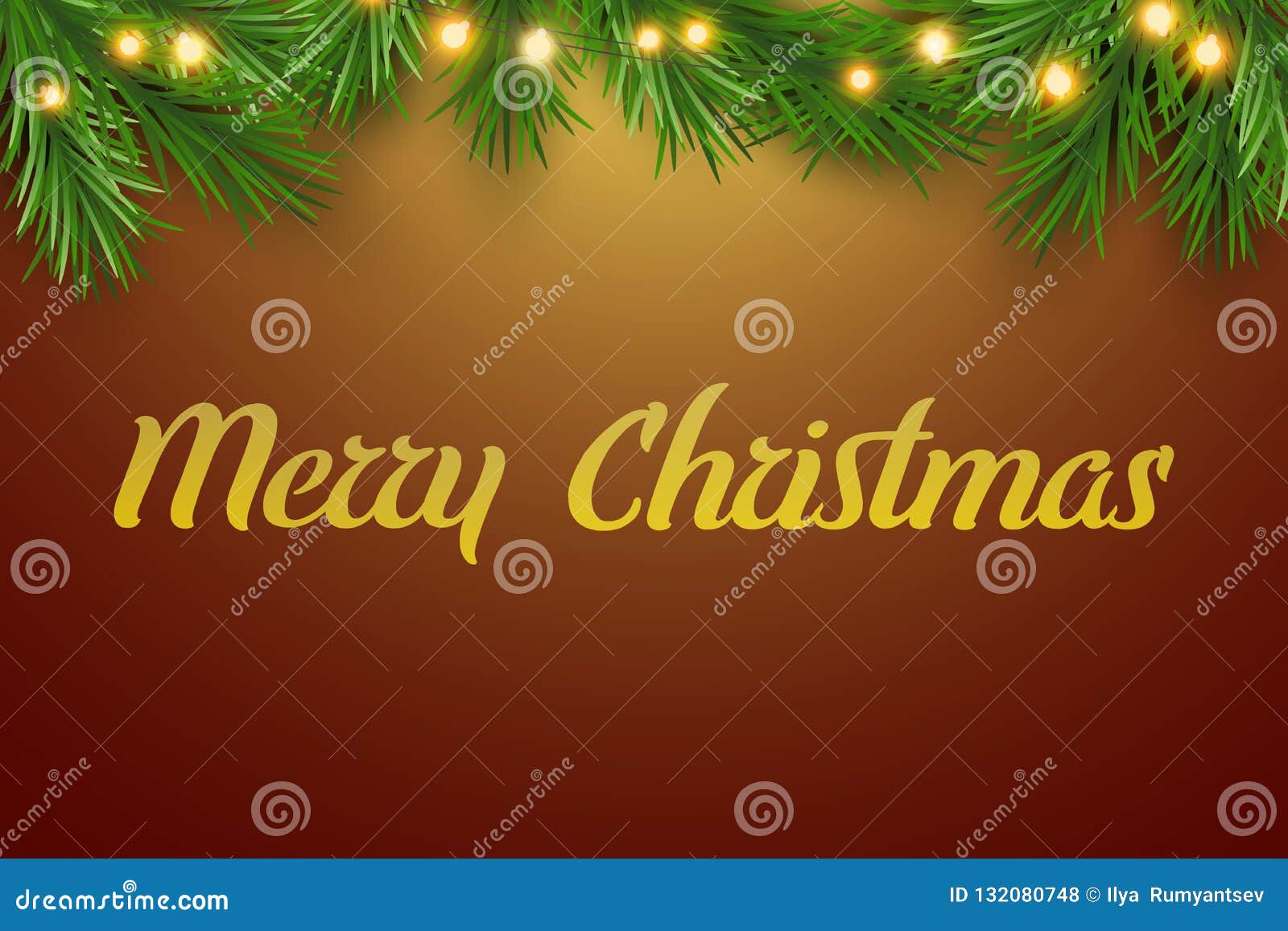 Merry Christmas Tree Garland 