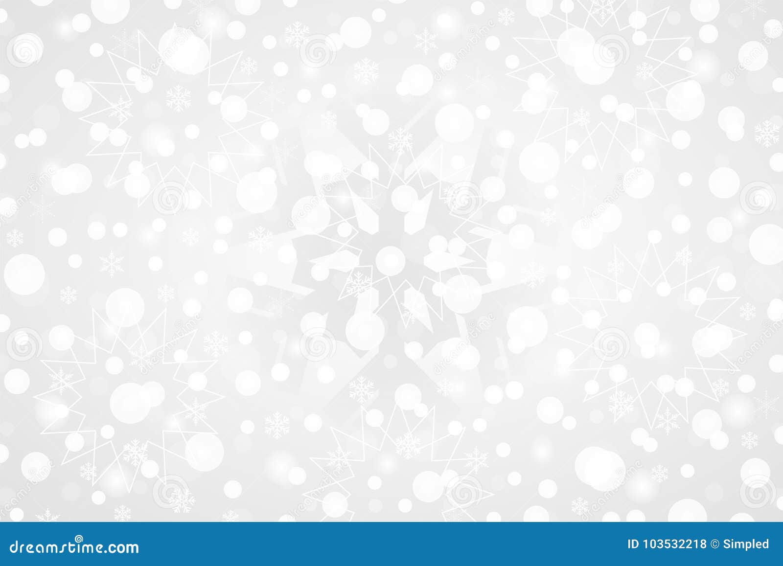 merry christmas & happy new year abstract  .decorative grey white gradient background with snowflakes, sparkles