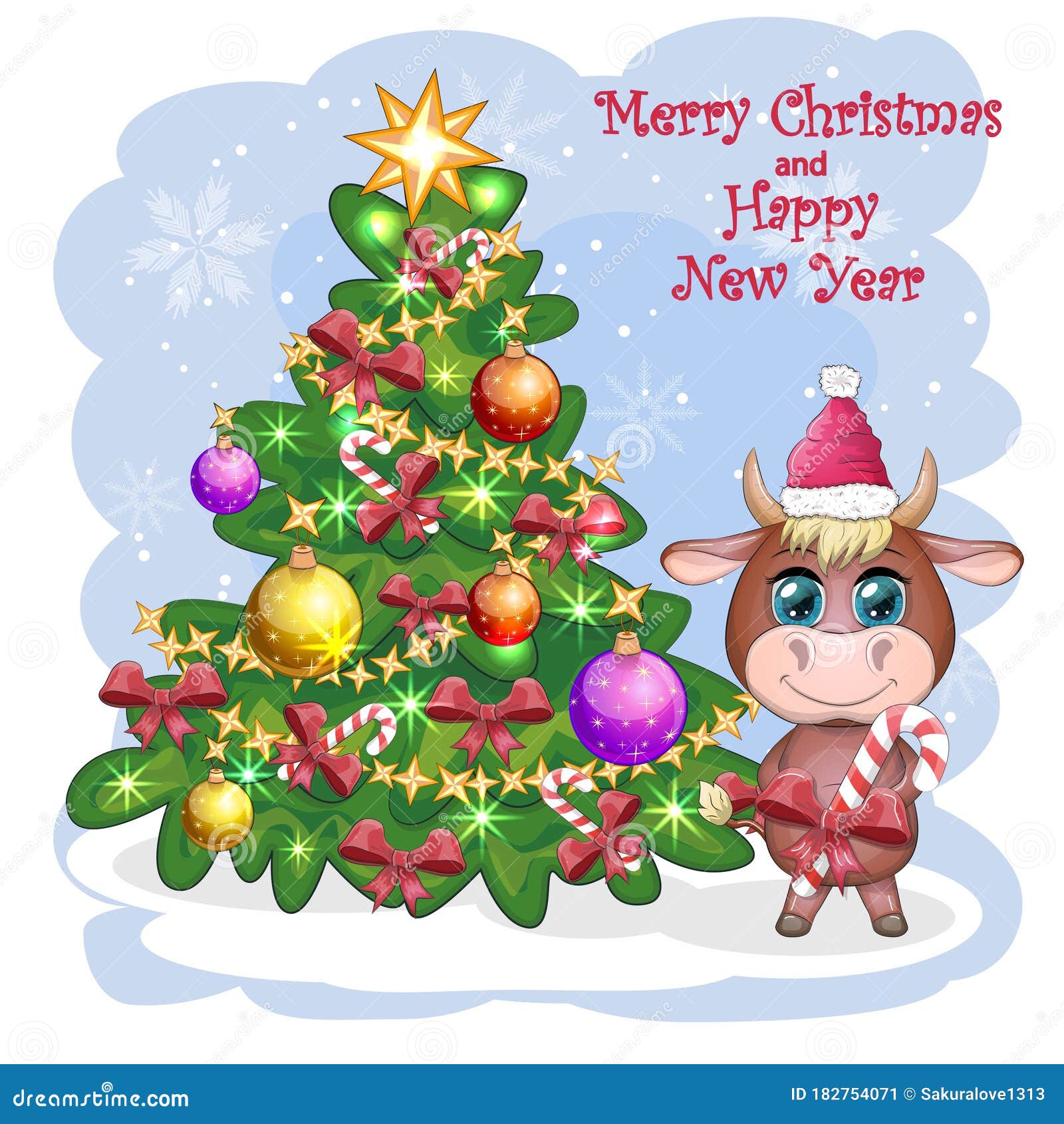 Merry Christmas and Happy New Year. Funny Cow in Red Hat with Gift in Cartoon Style. Greeting Card Stock Image - Image of label, graphic: 182754071 Merry Christmas and Happy New Year. Funny Cow in Red Hat with Gift in Cartoon Style. Greeting Card Stock Image - Image of label, graphic: 182754071