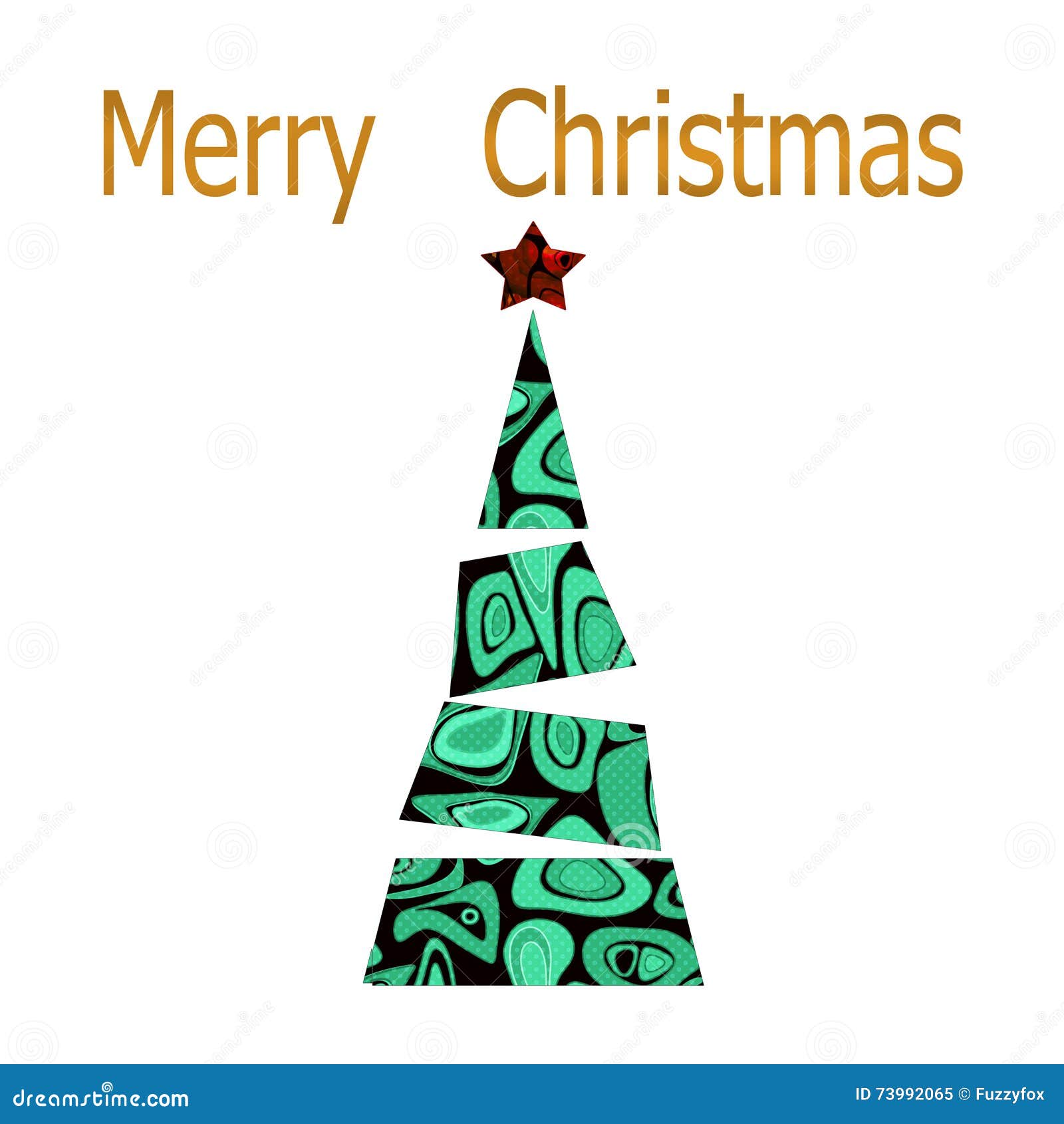 Merry Christmas and happy new year greeting card with christmas