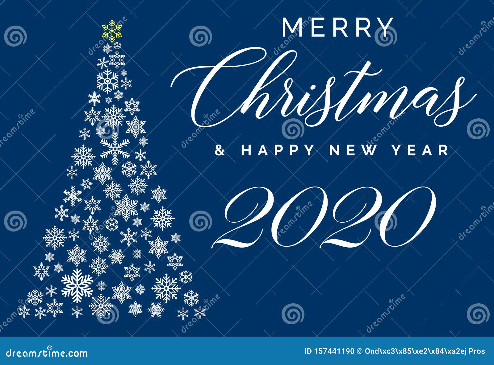 Merry Christmas and Happy New Year 2020 Lettering Template ...