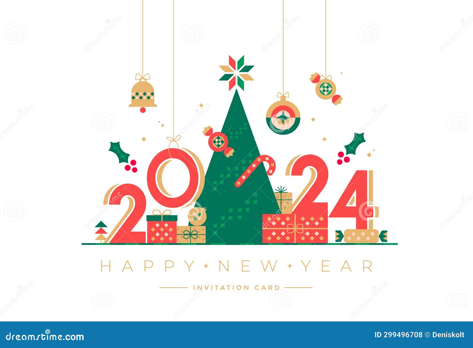 design happy new year 2024