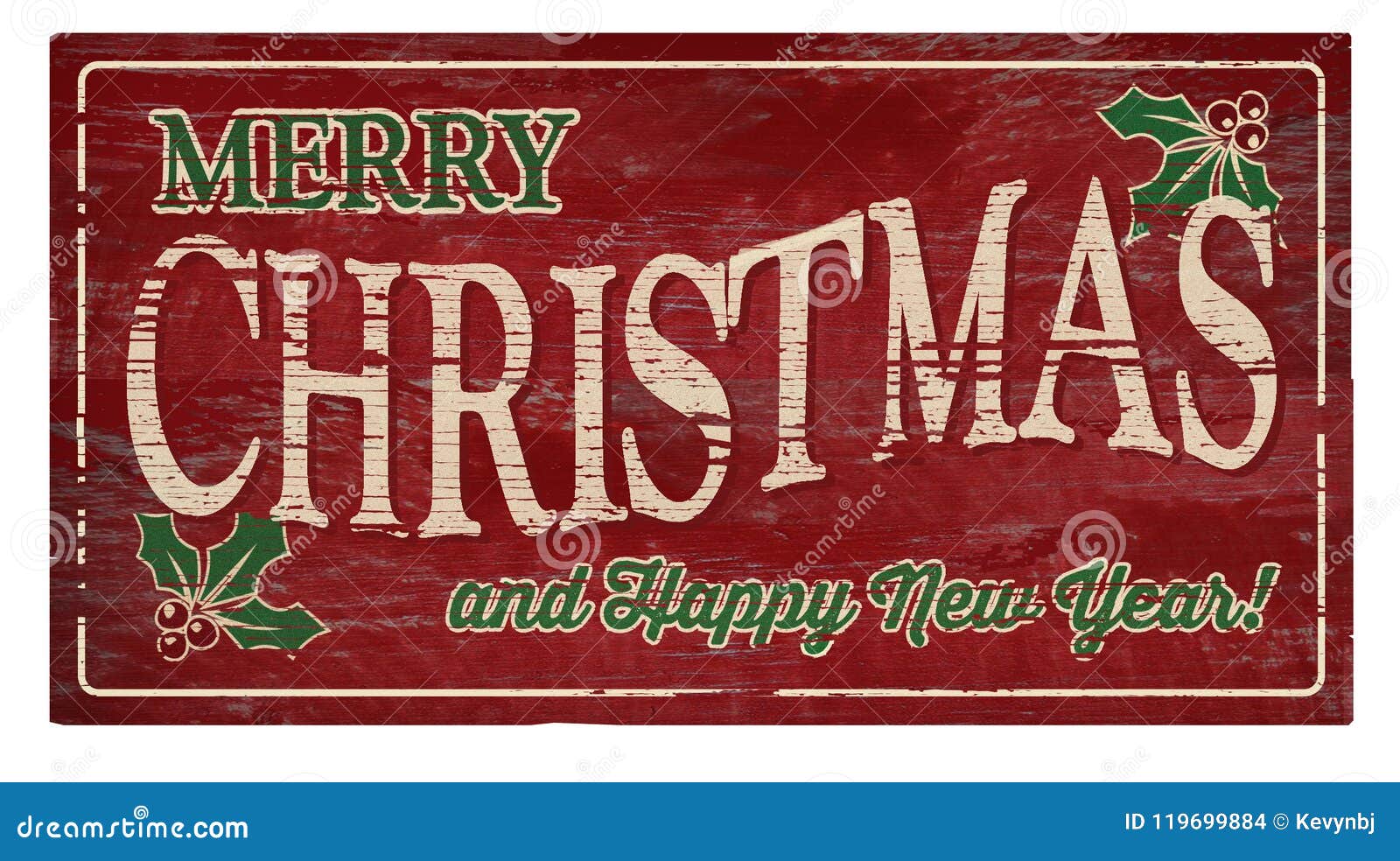 merry christmas and happy new year wood plaque