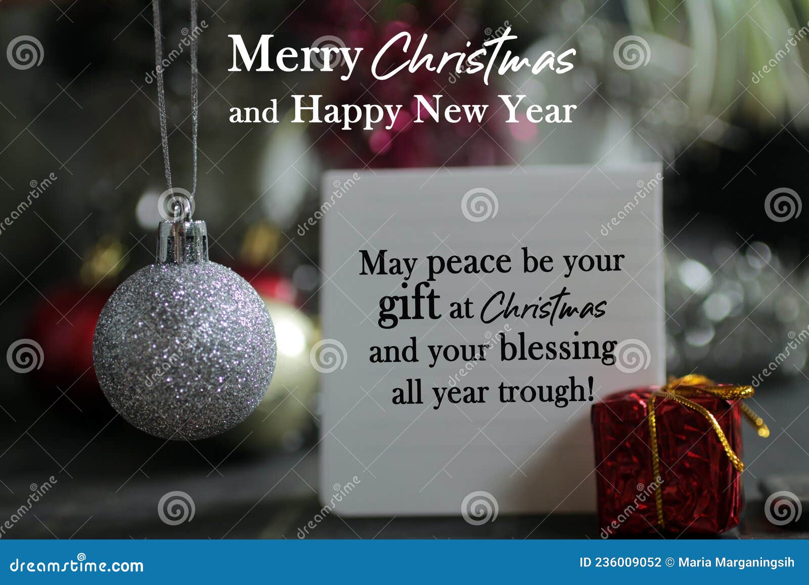 Merry Christmas and Happy New Year Wishes with Message - May Peace ...