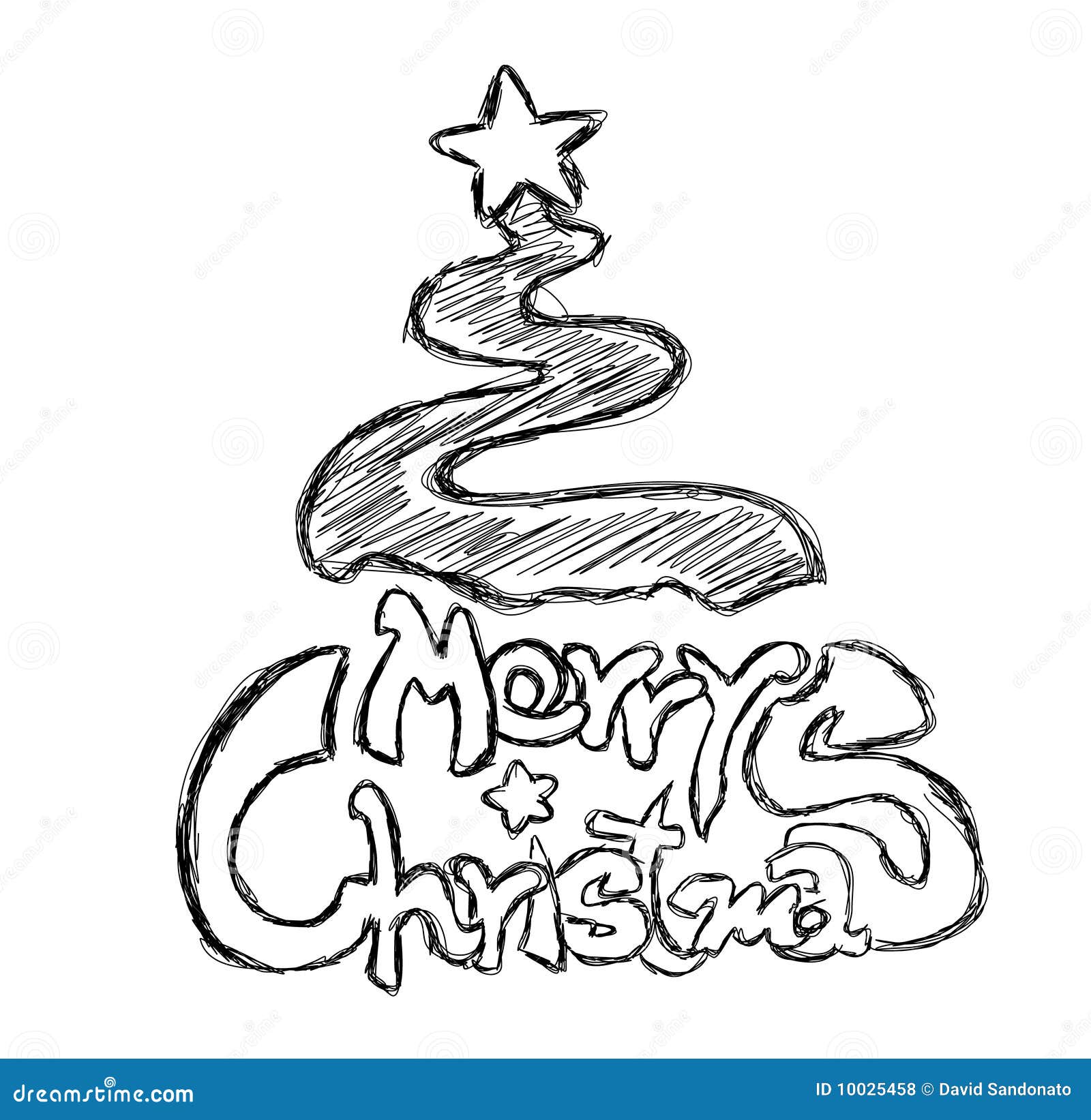 Merry Christmas with happy Santa Claus and many gifts, hand drawing cartoon  vector illustration Stock Vector Image & Art - Alamy