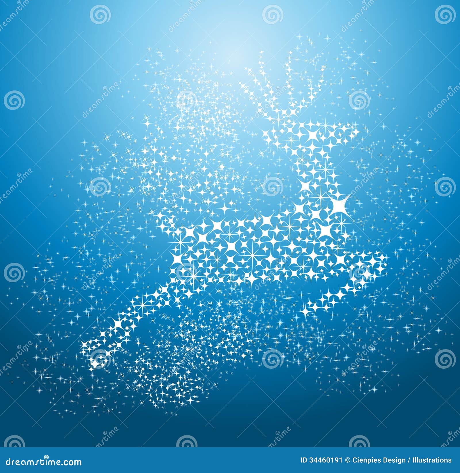 Merry Christmas Reindeer Background EPS10 Vector File 
