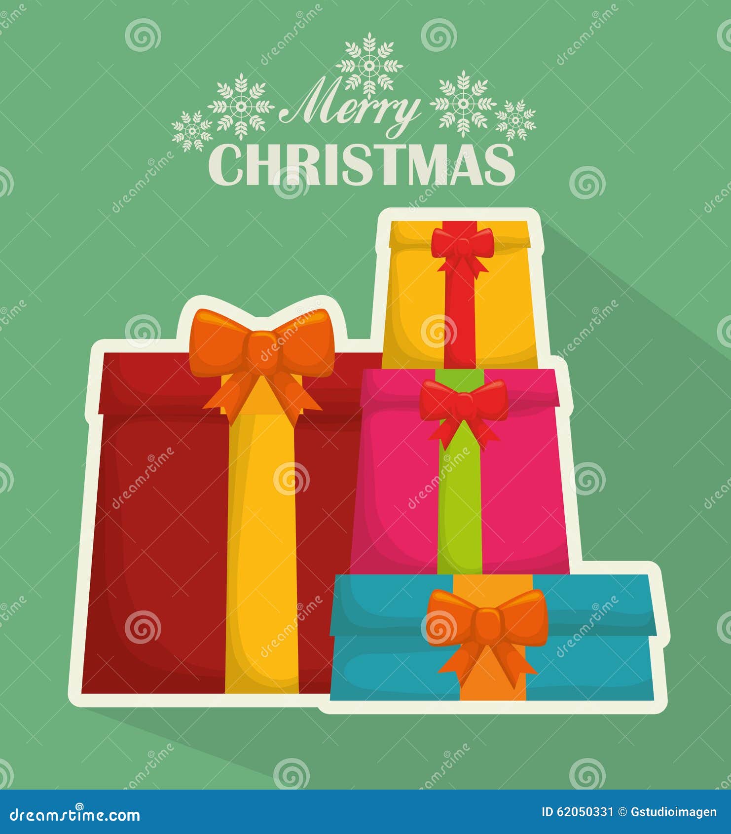 Merry christmas shopping stock vector. Illustration of creative - 62050331