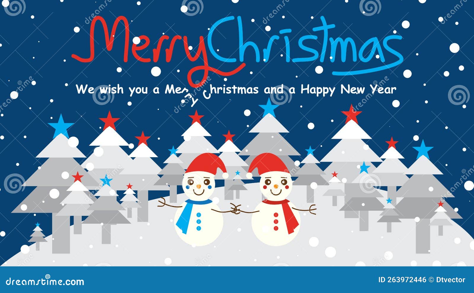 Merry Christmas Video Template Horizontal Stock Vector Illustration Merry Christmas Video Template Horizontal Stock Vector Illustration