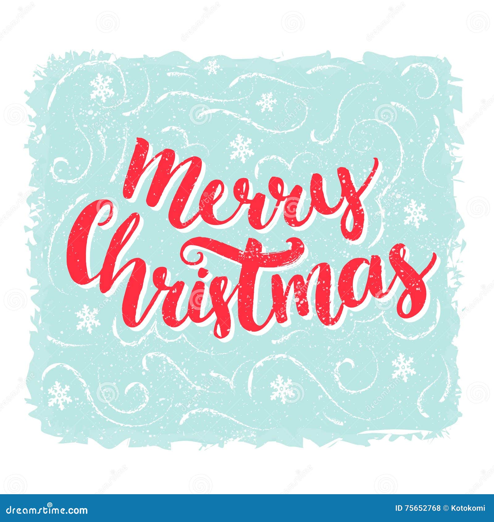 merry christmas word design