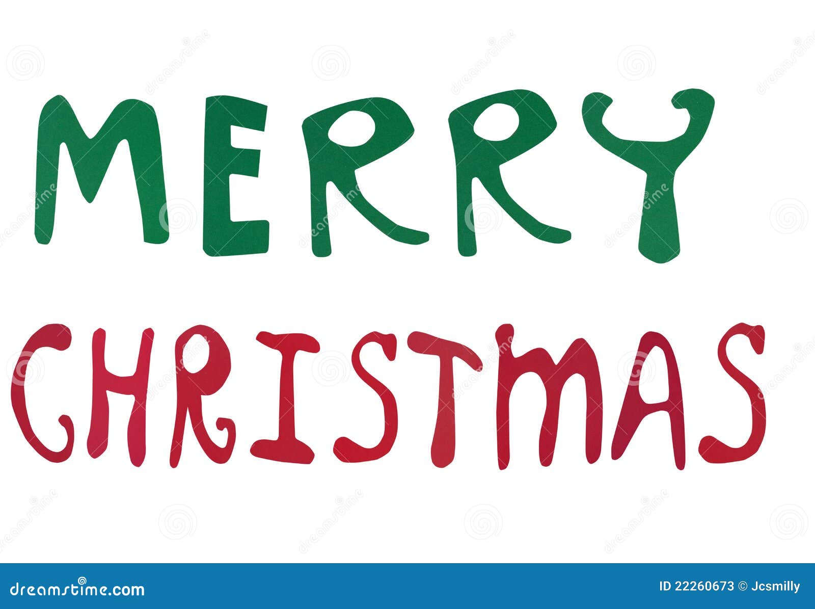 Merry Christmas Words Made Of Paper Art Stock Illustration ...