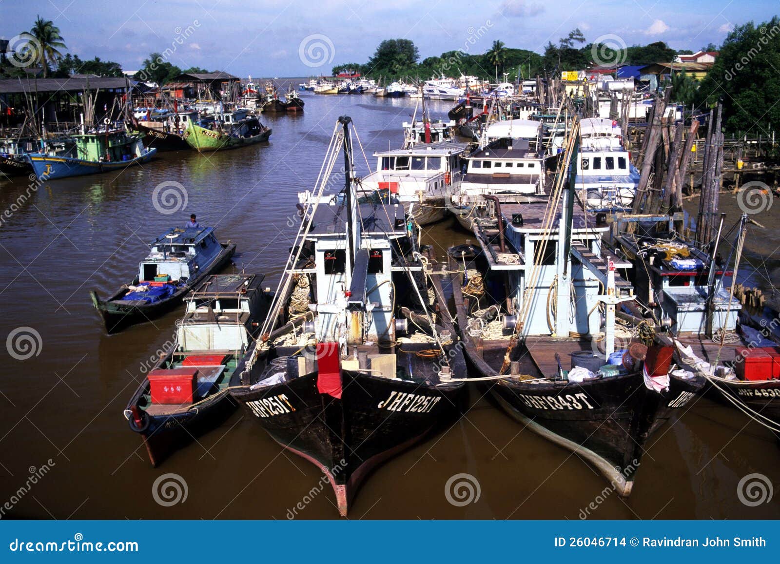 Mersing Fishing Village editorial stock image. Image of village 26046714