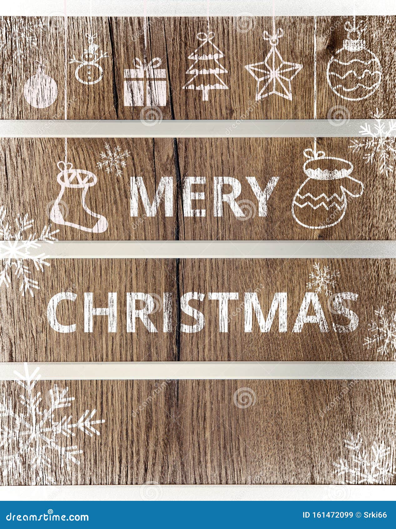 mery christmas on wooden board